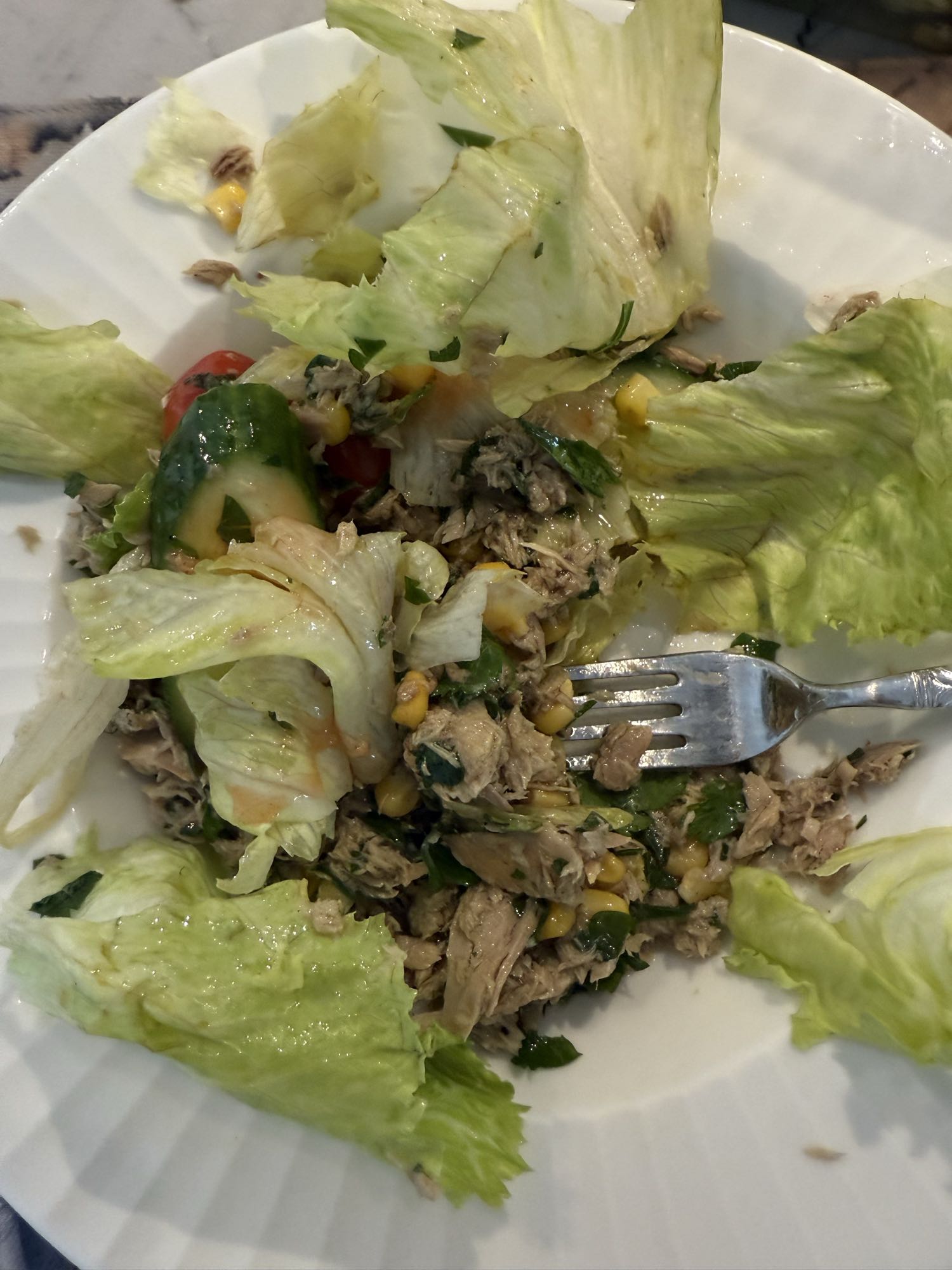 Tuna Lettuce Salad