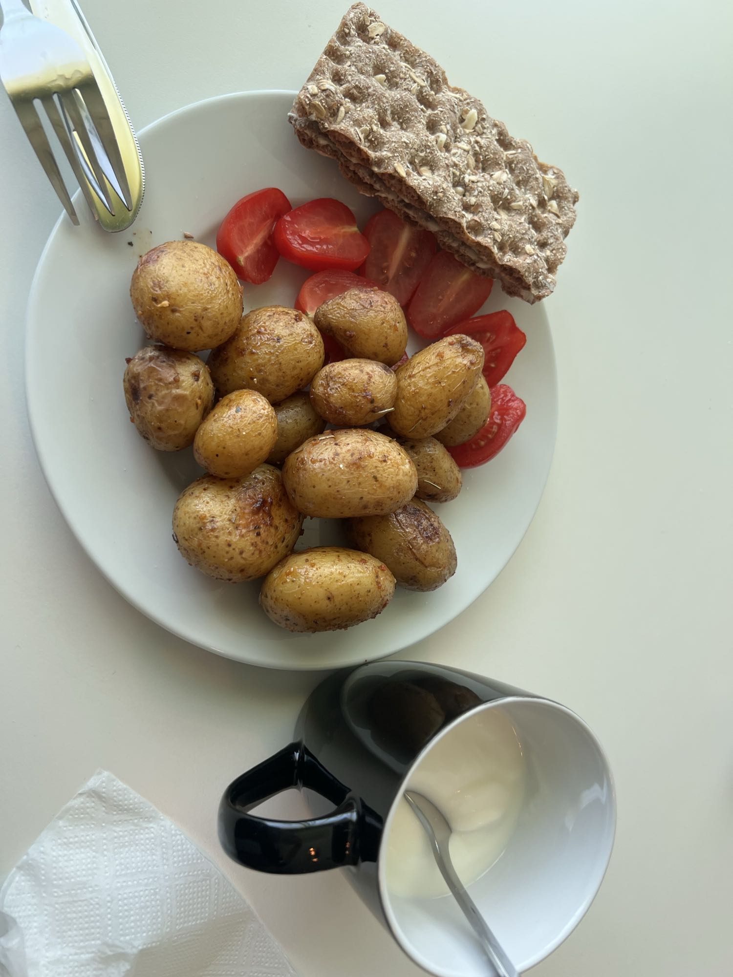 Potatis med knäckebröd