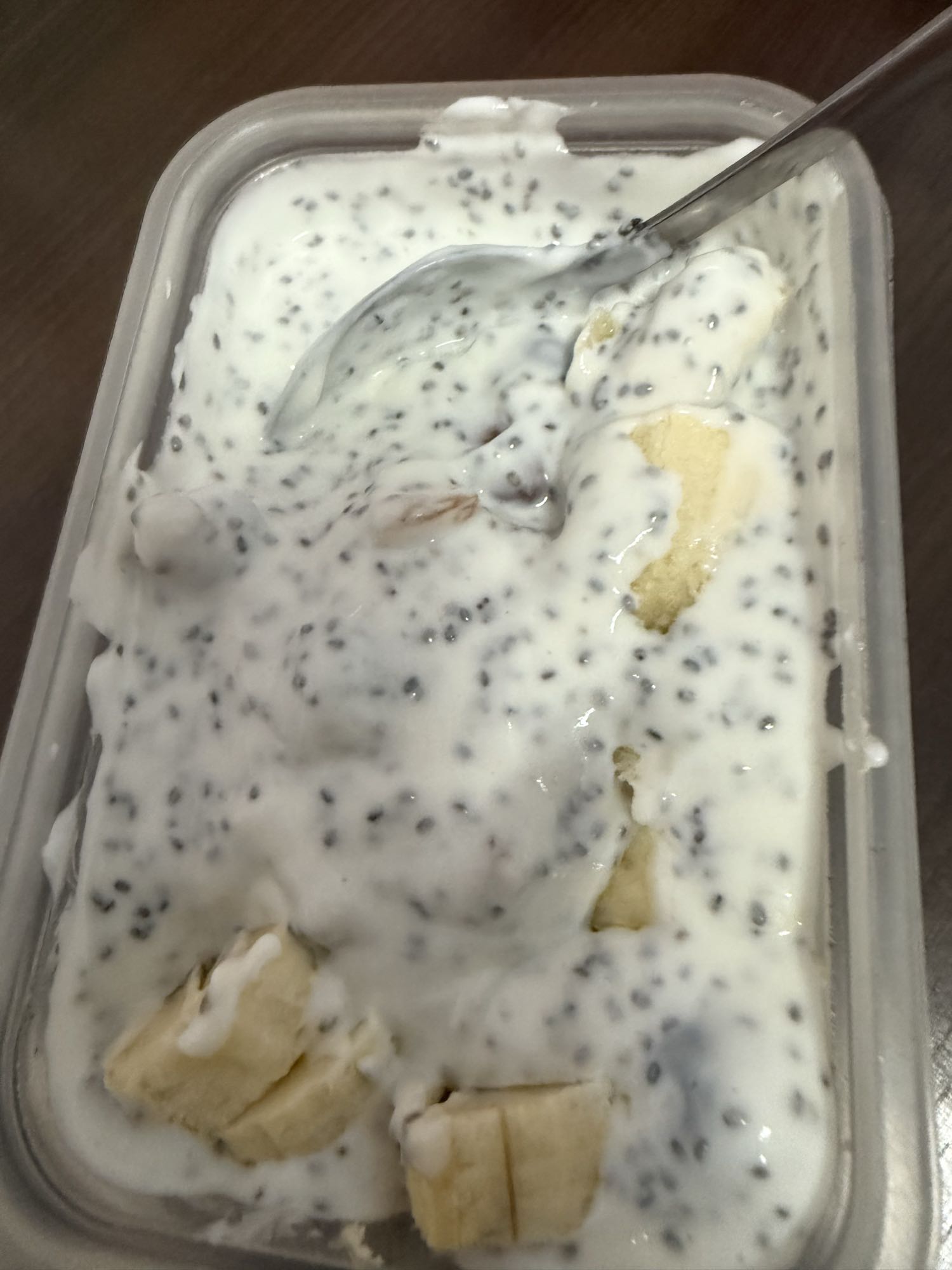 Banaan chia yoghurt