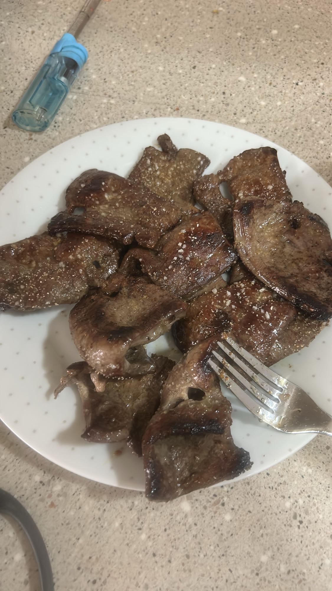 hígado a la plancha