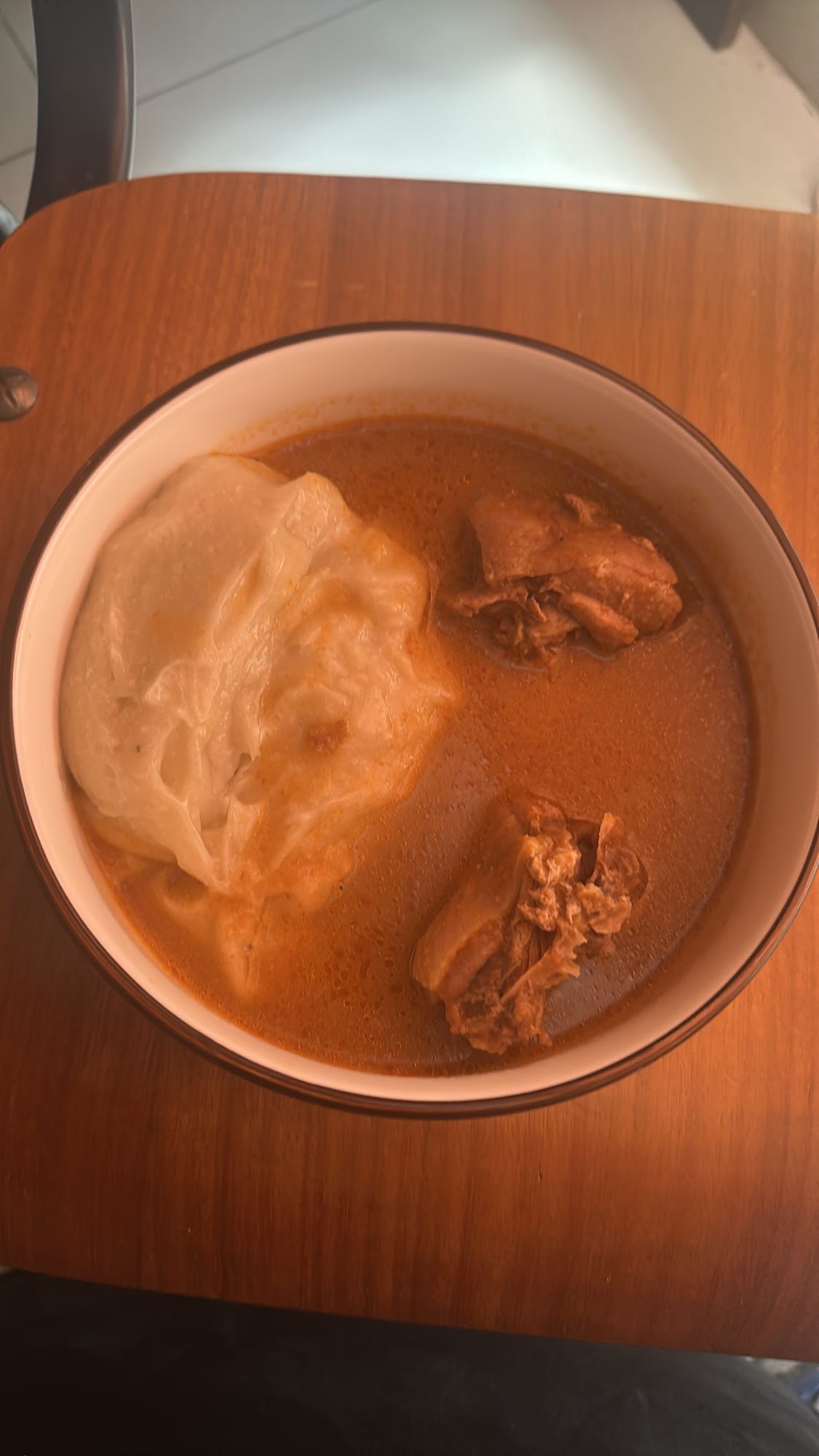 Fufu with light soup