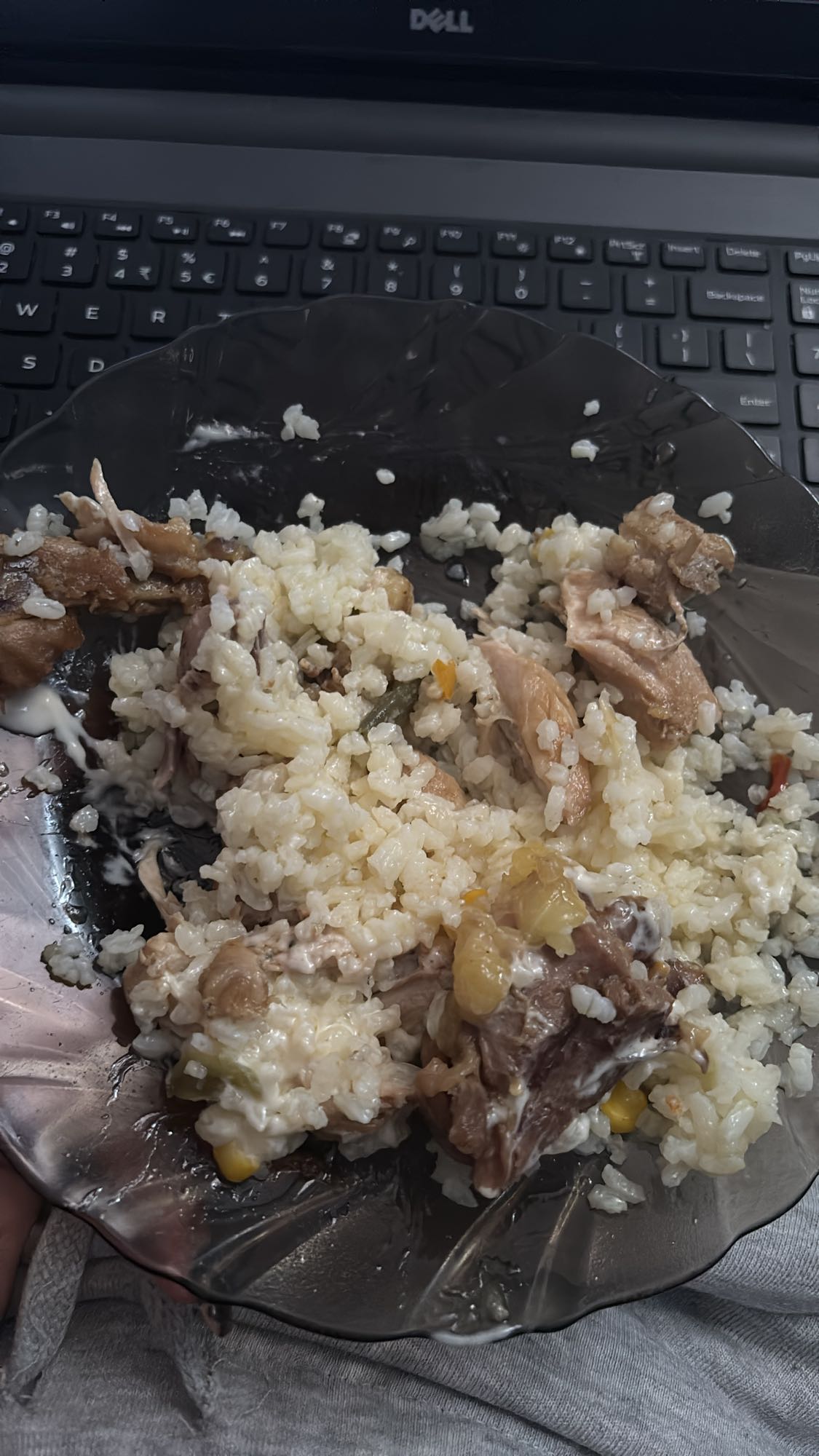 Tejszínes rizses csirke