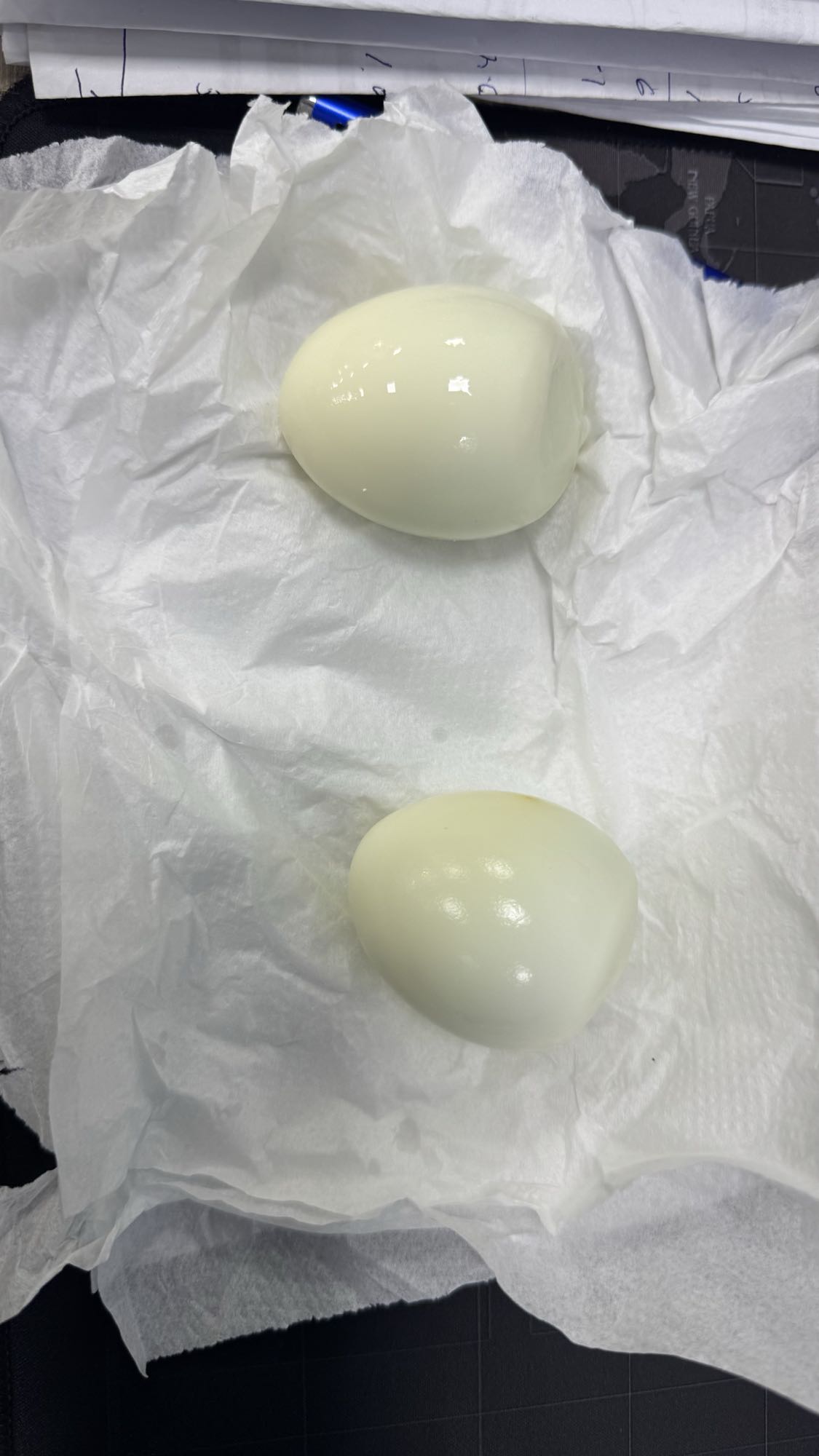 Ovos cozidos simples