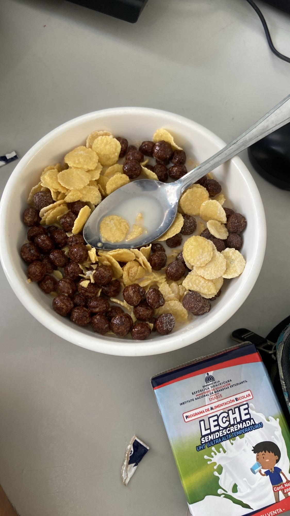 Cereal con leche