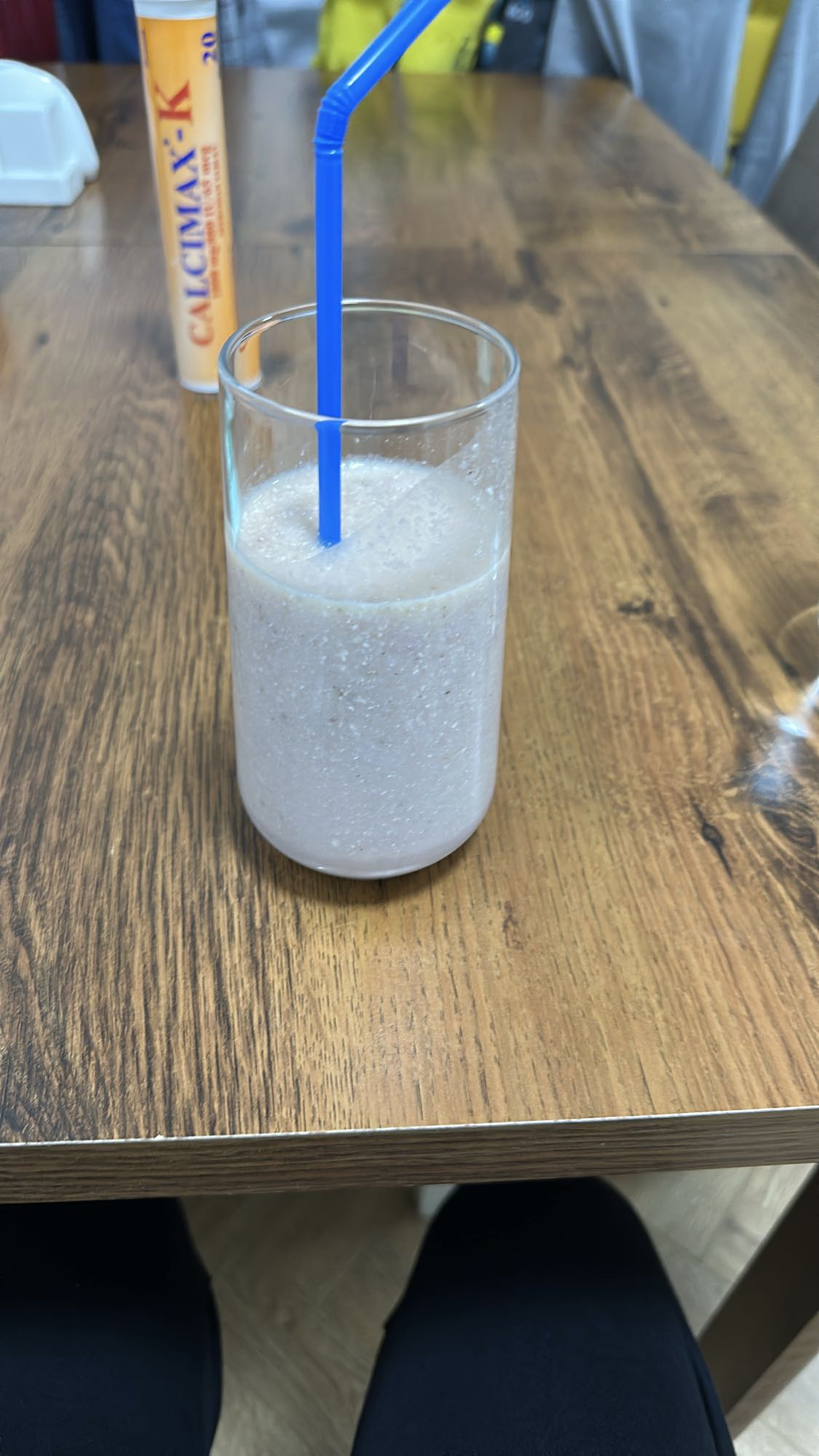 Banana milk smoothie