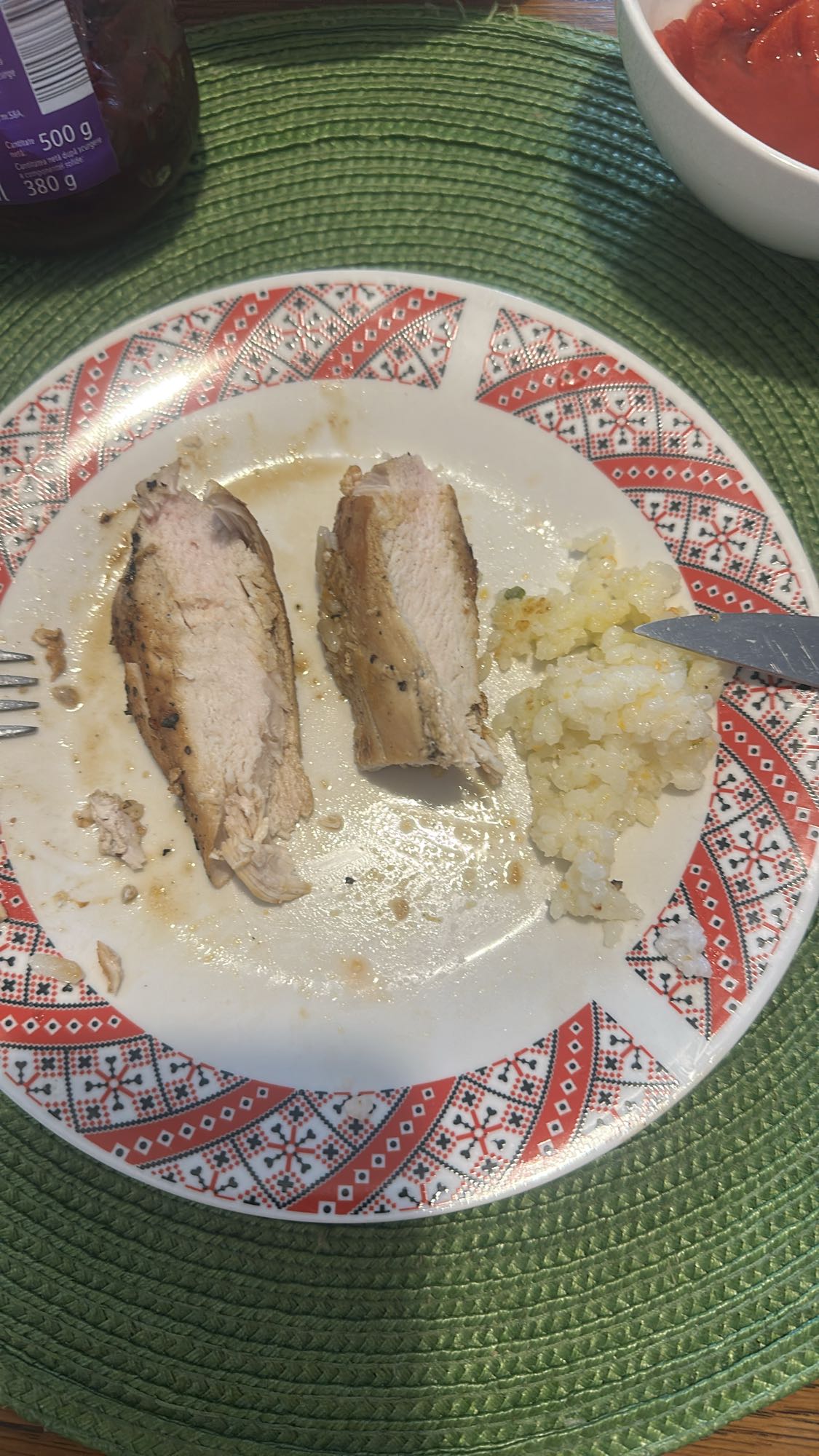 Piept de pui cu orez