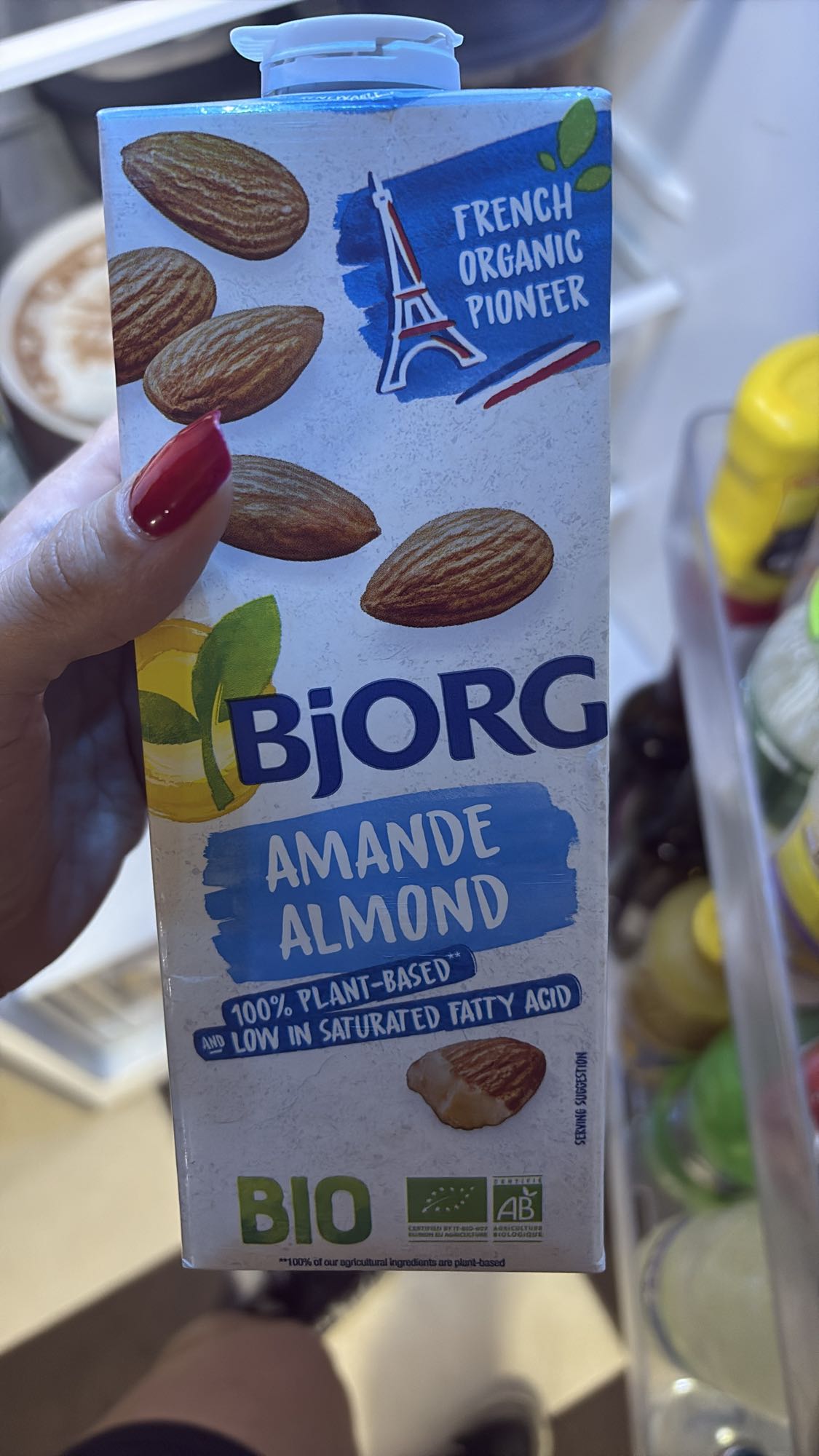Almond milk drink