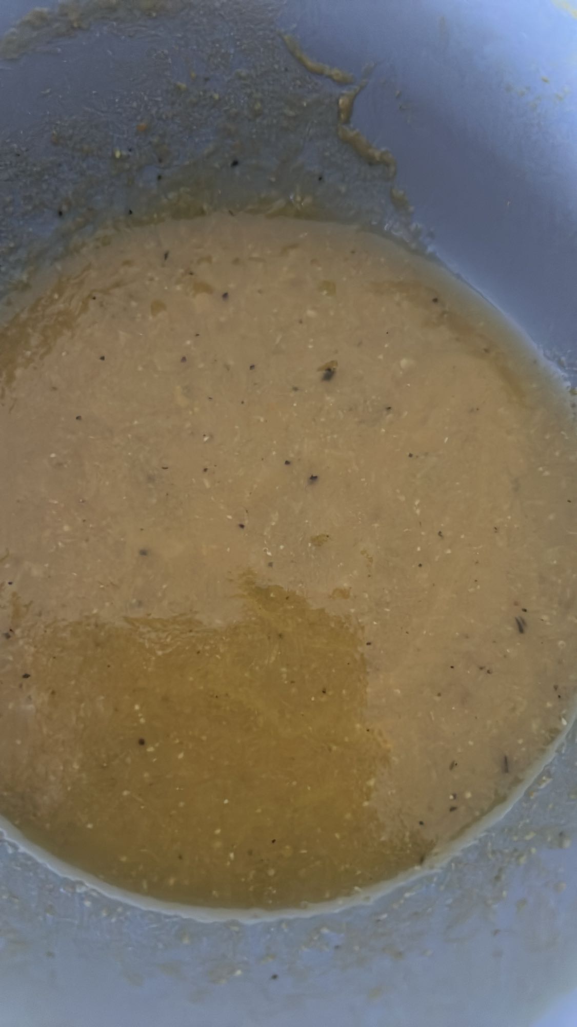 soupe de légumes mixés