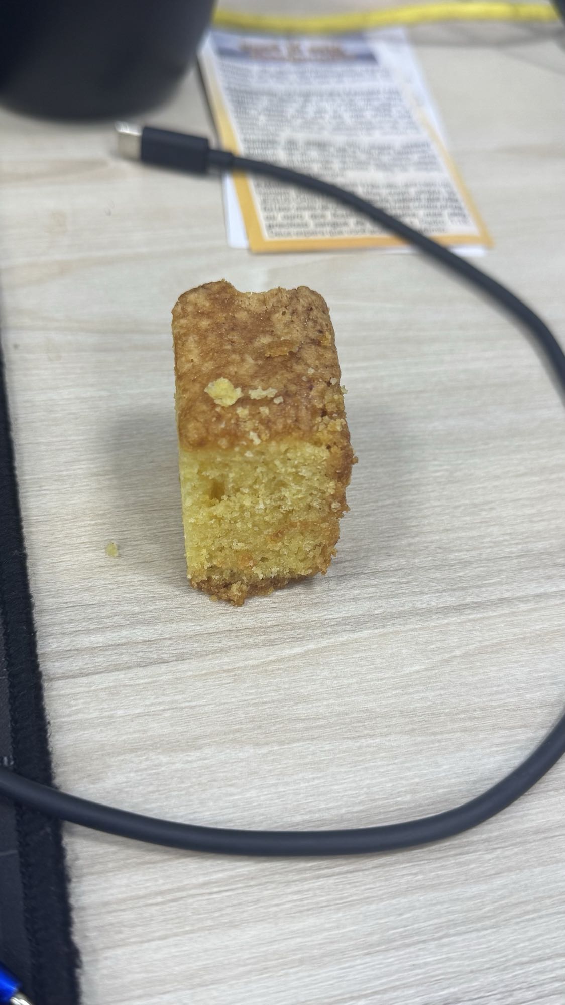 Pedaço de bolo simples