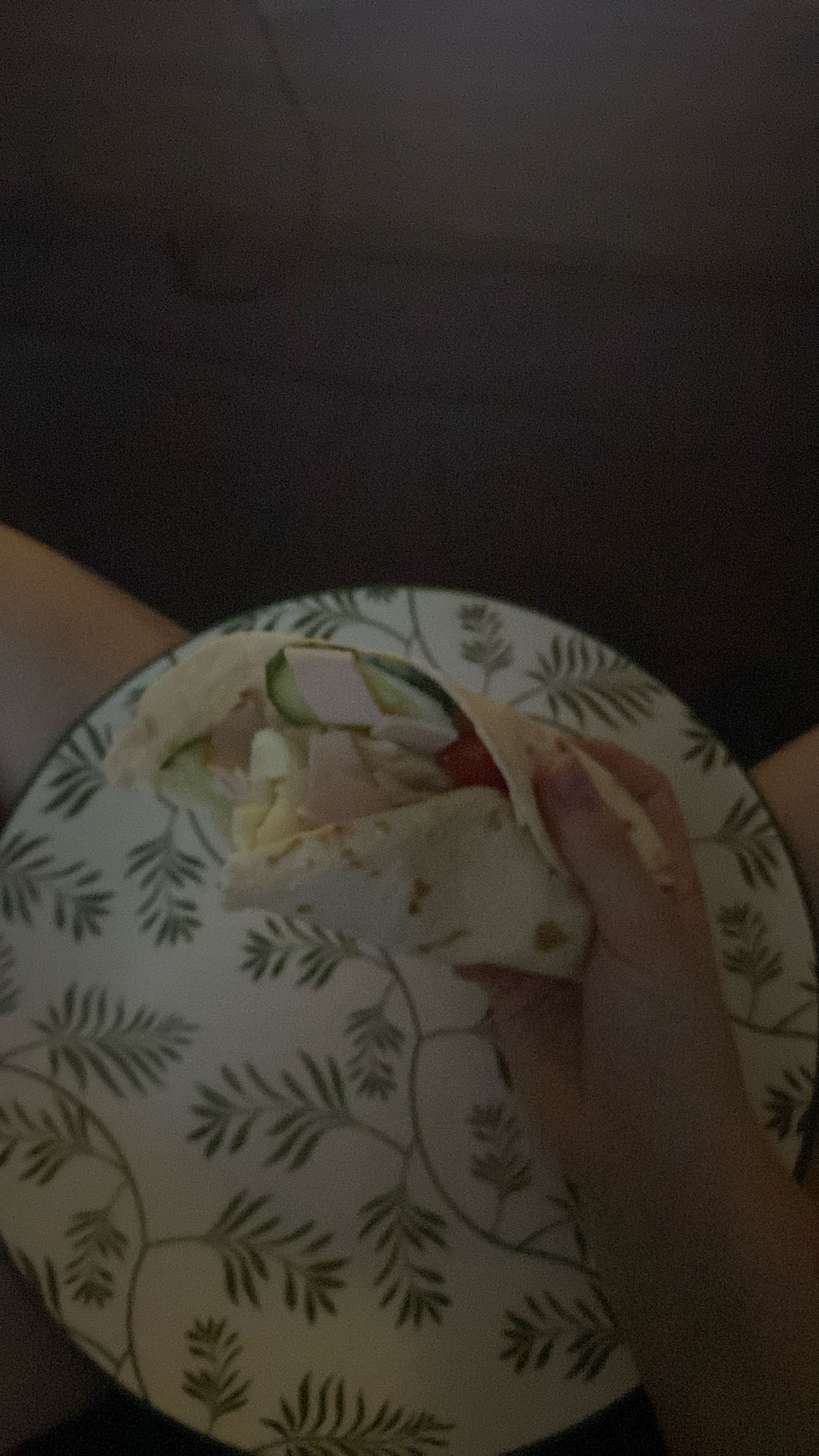 Wrap au poulet et légumes