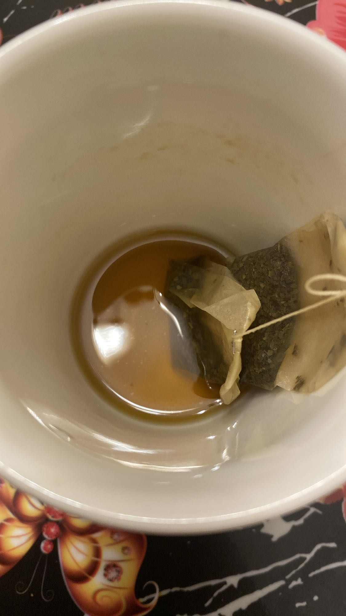Black tea (leftover)