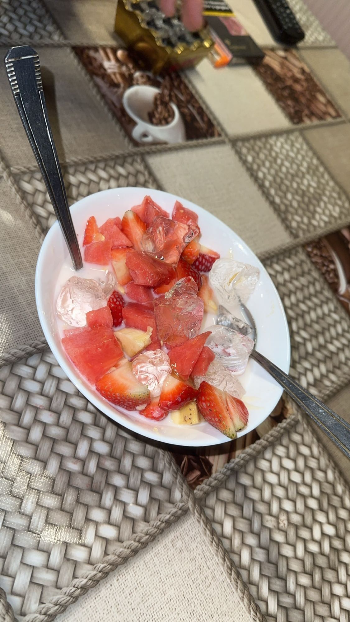 Fruit Salad with Milk