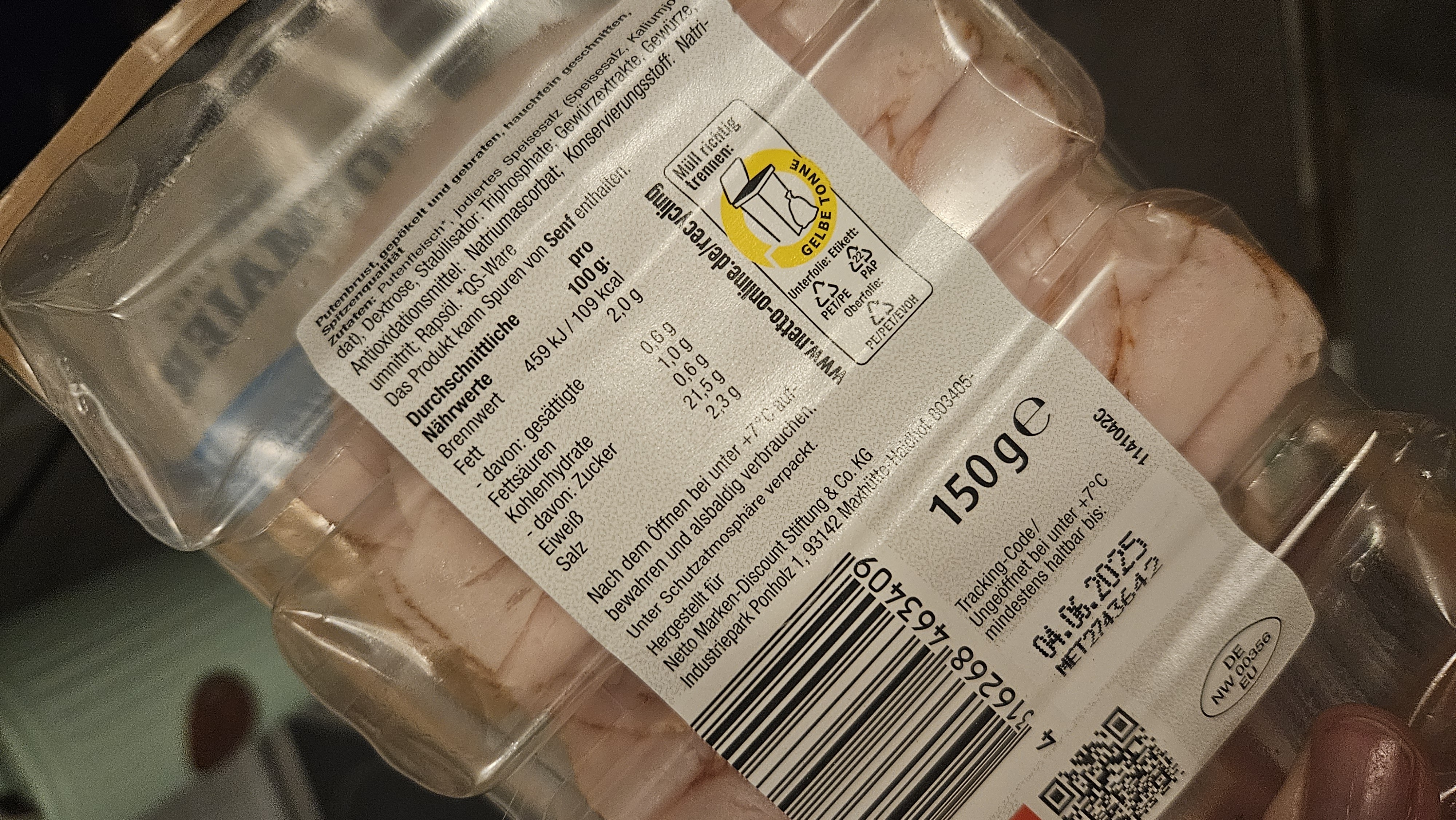 Putenbrustaufschnitt