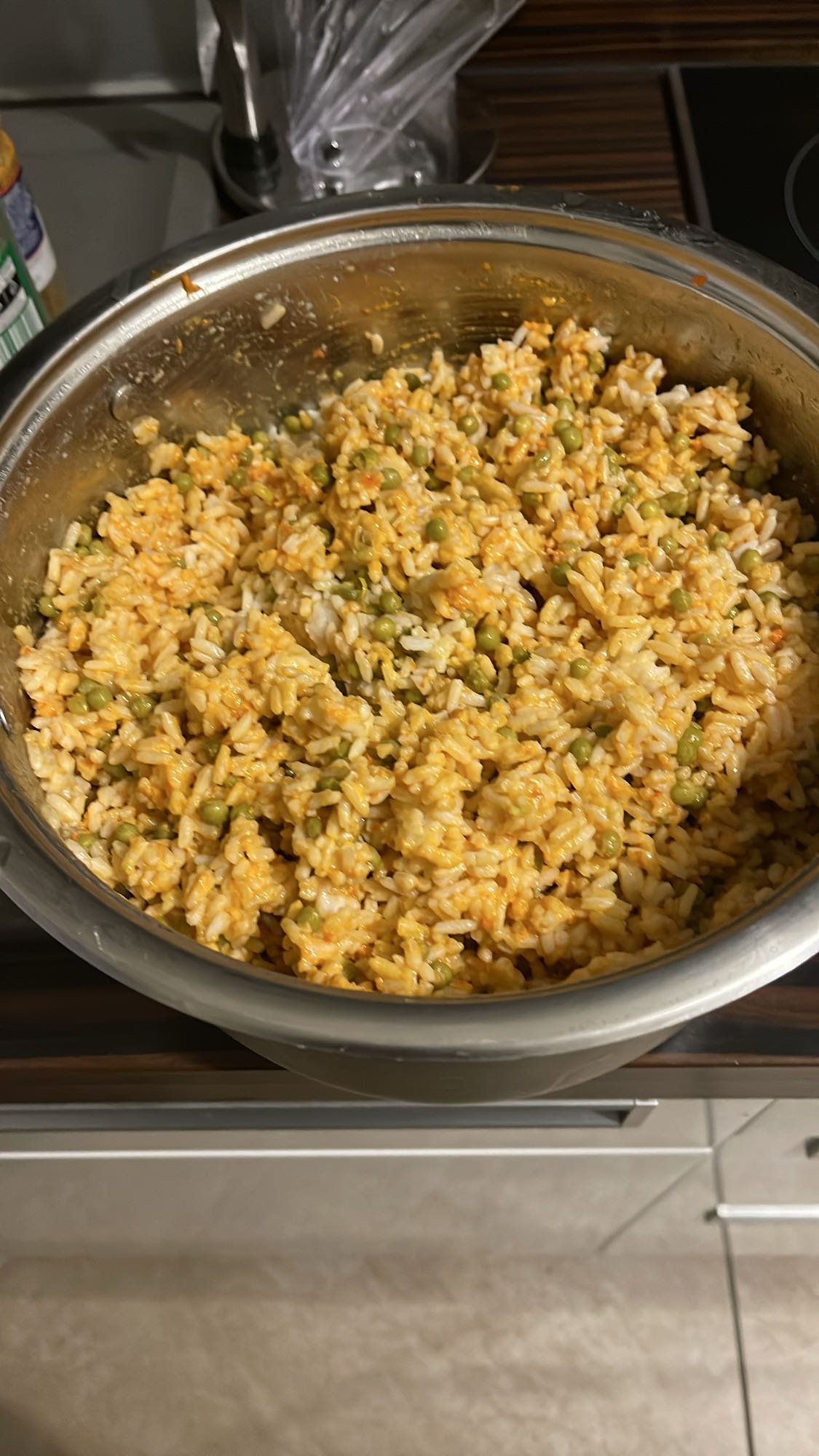 Erbsenreis mit Karotten