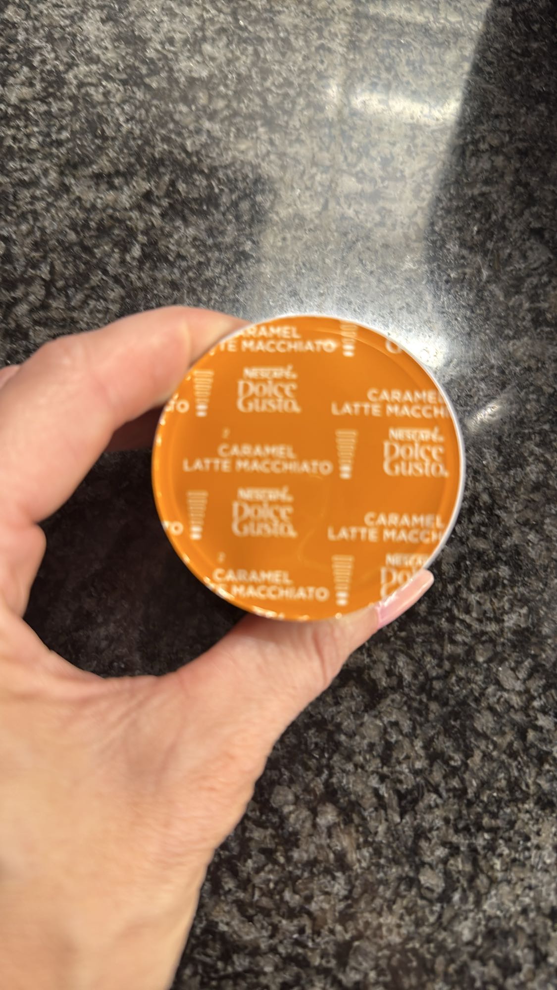 Caramel latte macchiato