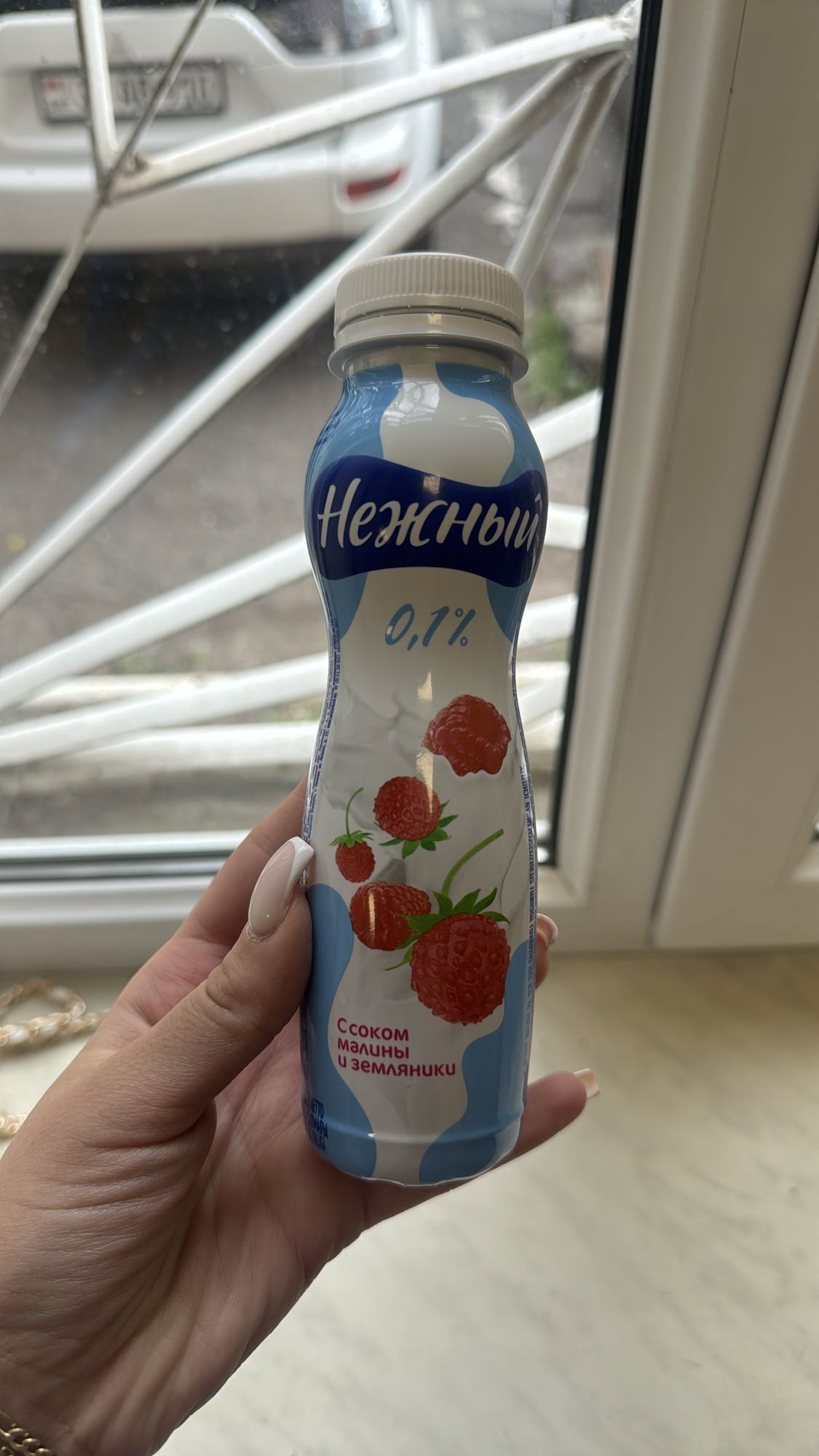 Berry yogurt drink