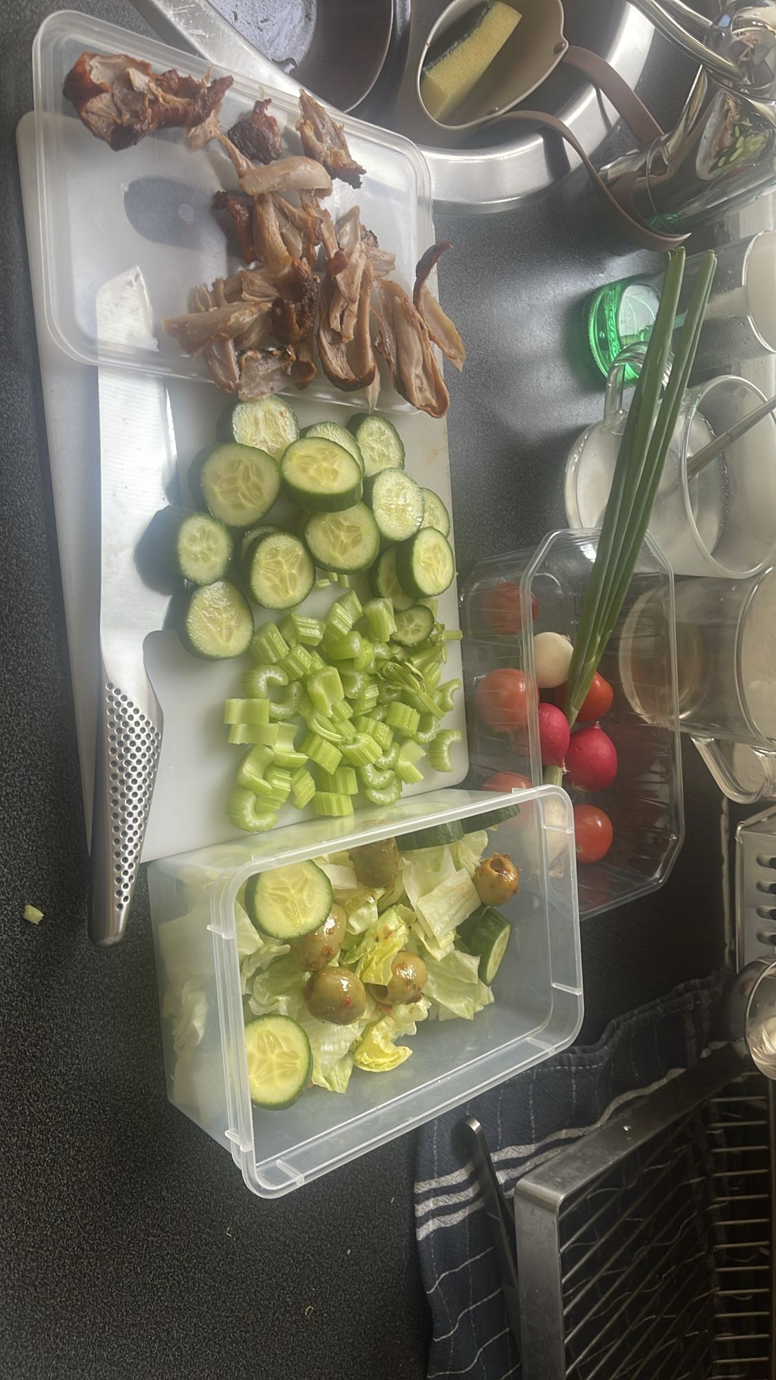 Kycklingsallad med grönsaker