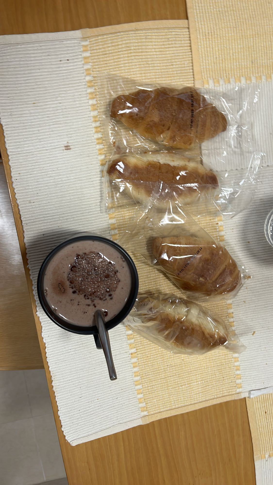 Panecillos y chocolate