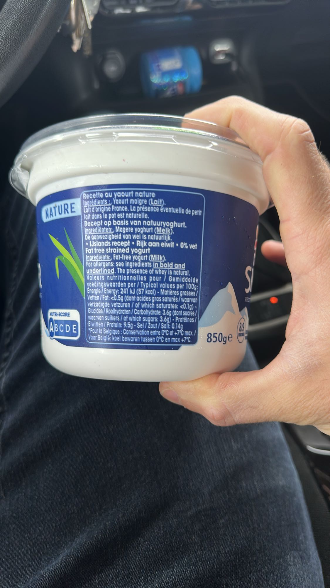 Yaourt nature maigre