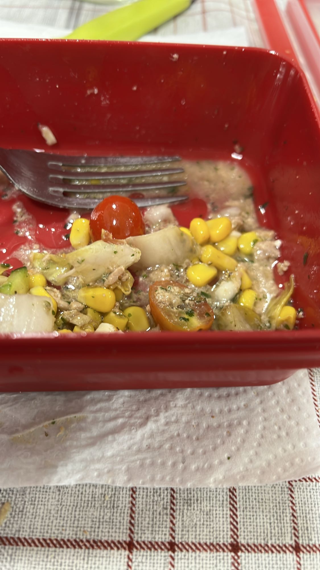 Salade de thon et légumes