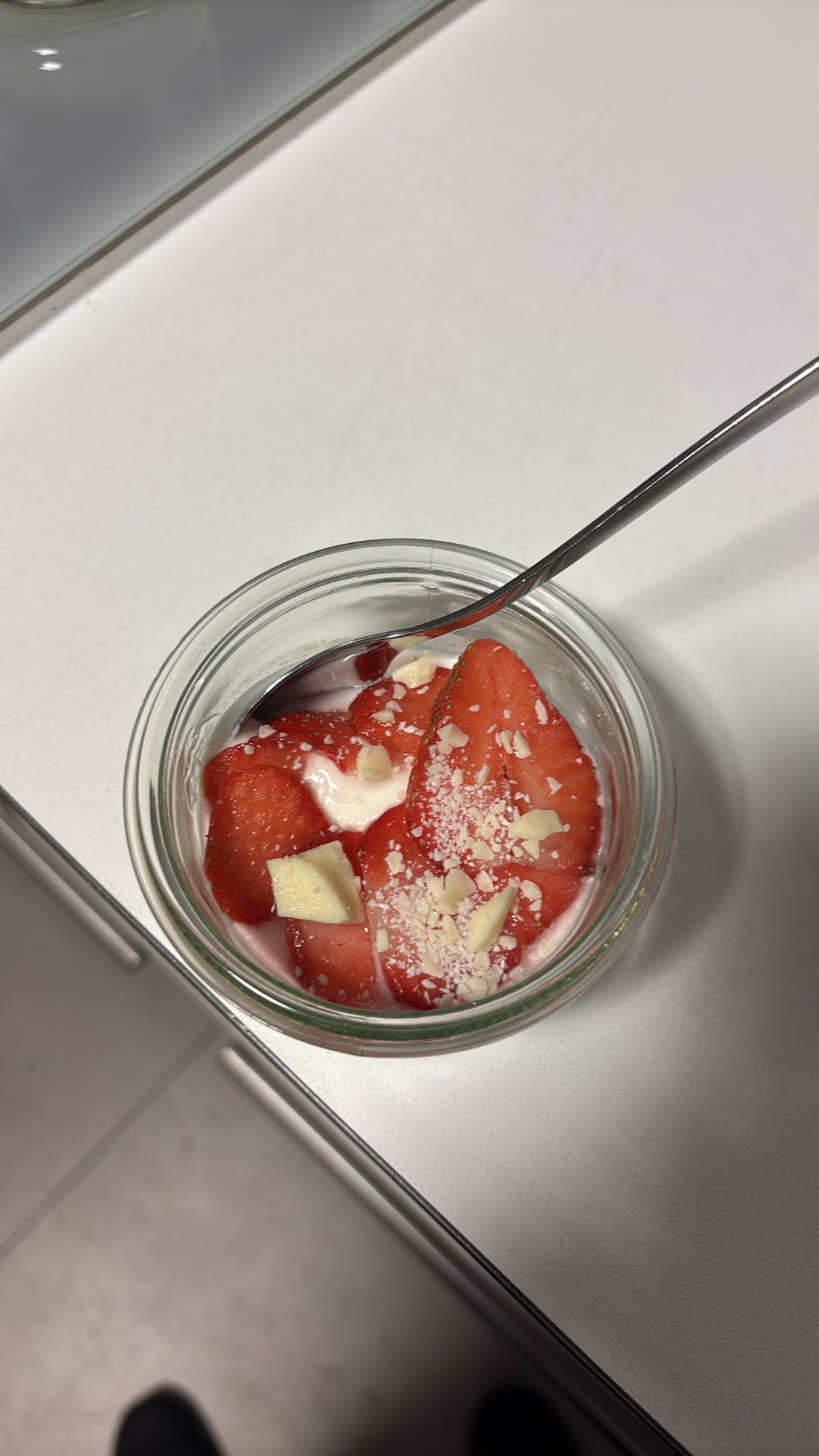 Joghurt mit Erdbeeren