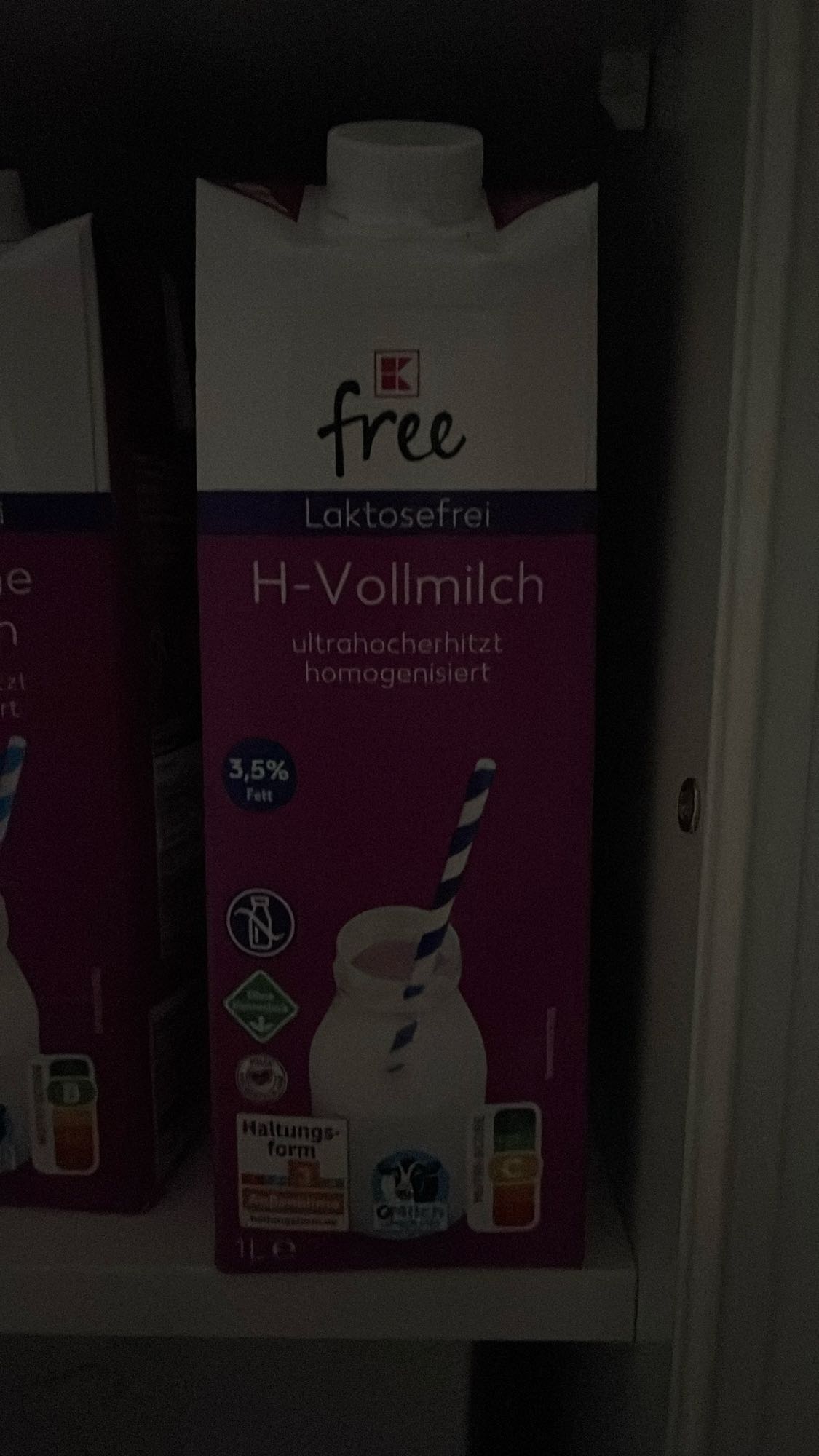 Laktosefreie Vollmilch