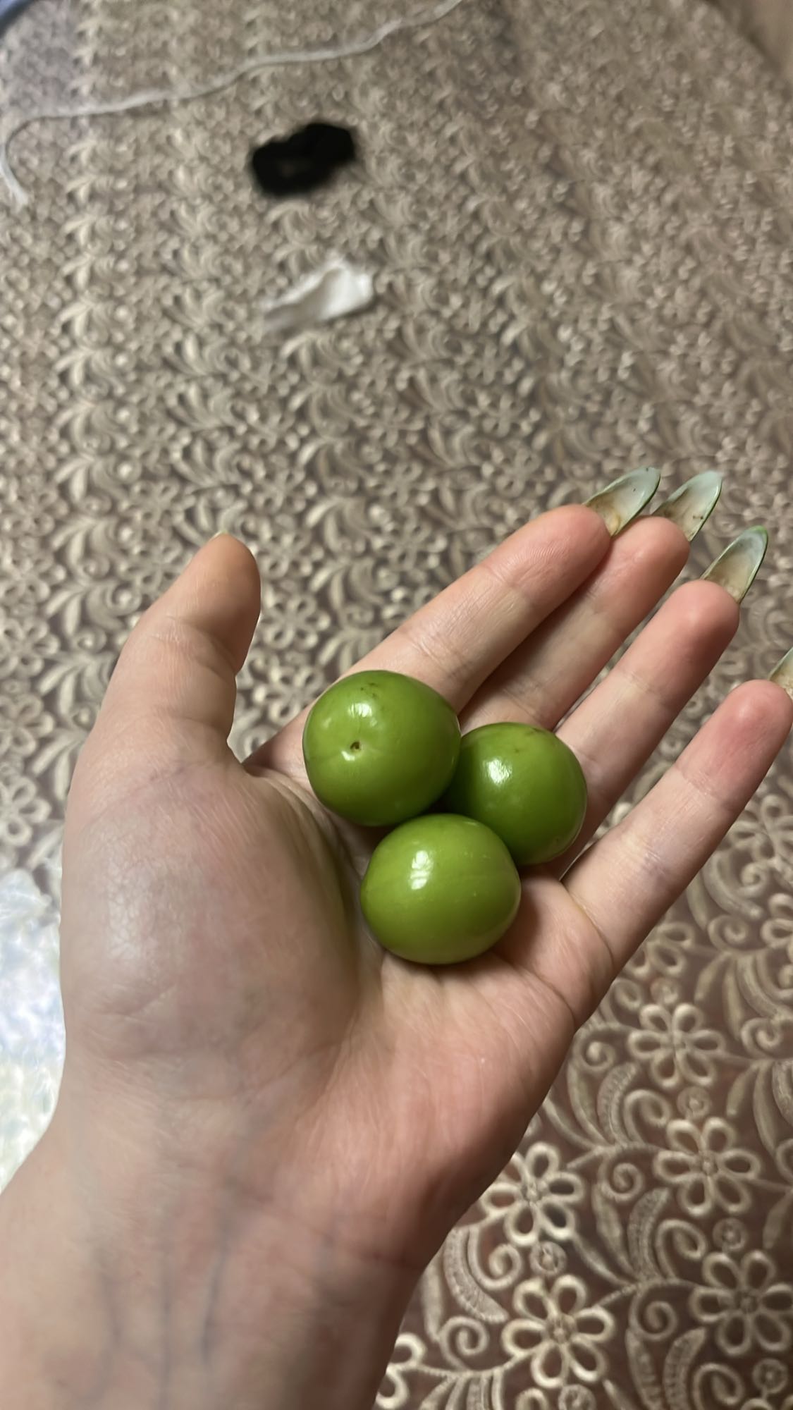 yeşil erik atıştırmalık