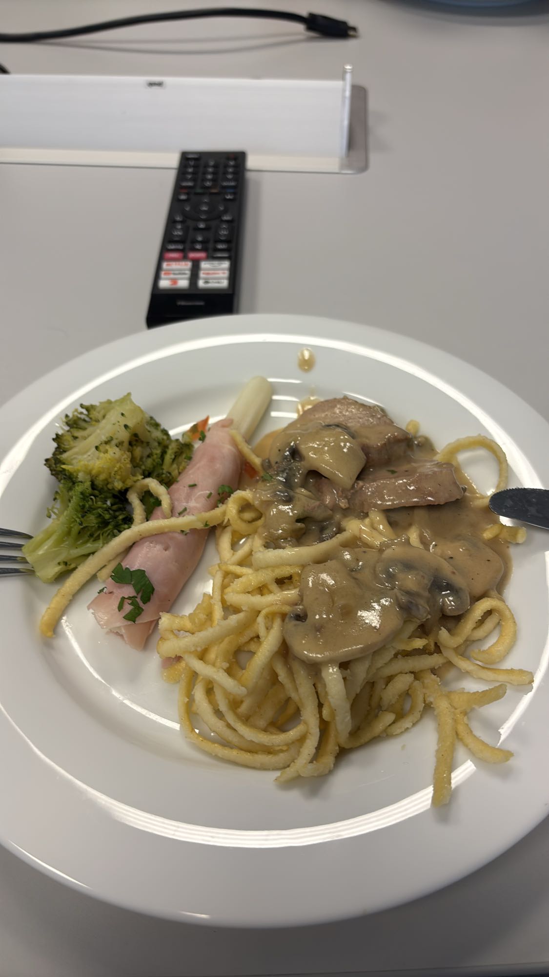 Spätzle mit Pilzsoße