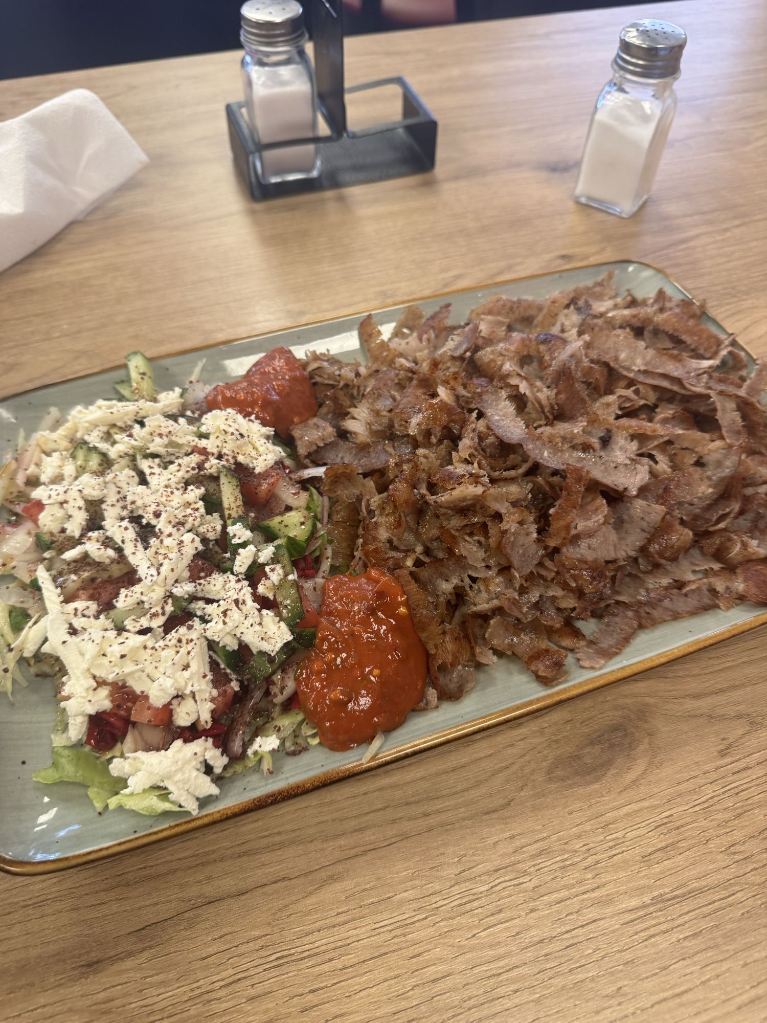 Döner mit Salat