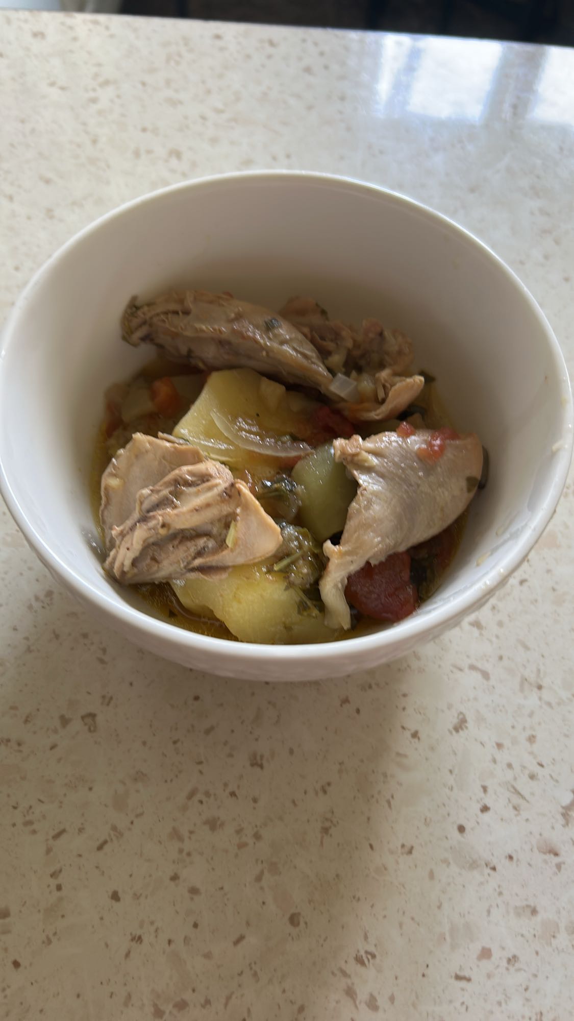 тушёная курица с овощами