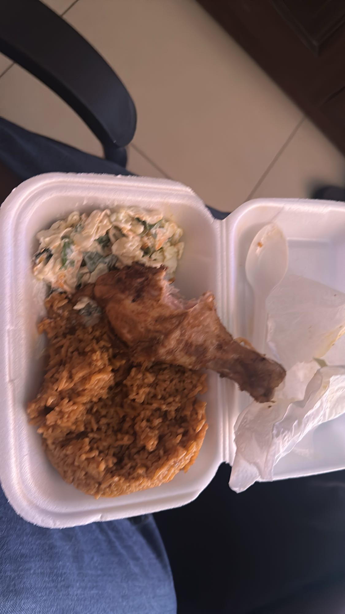 Jollof rice with chicken