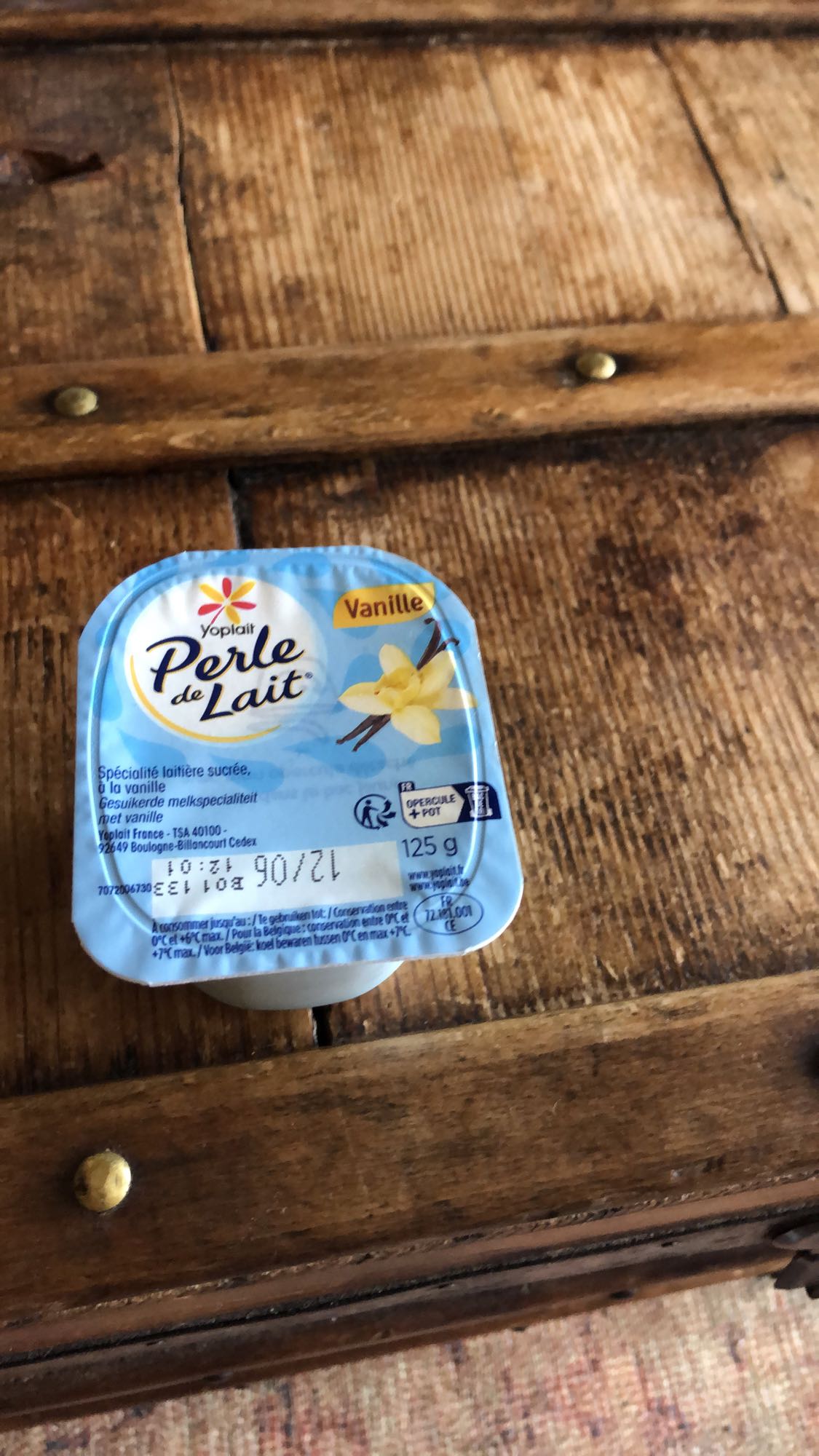 Yaourt vanille sucré