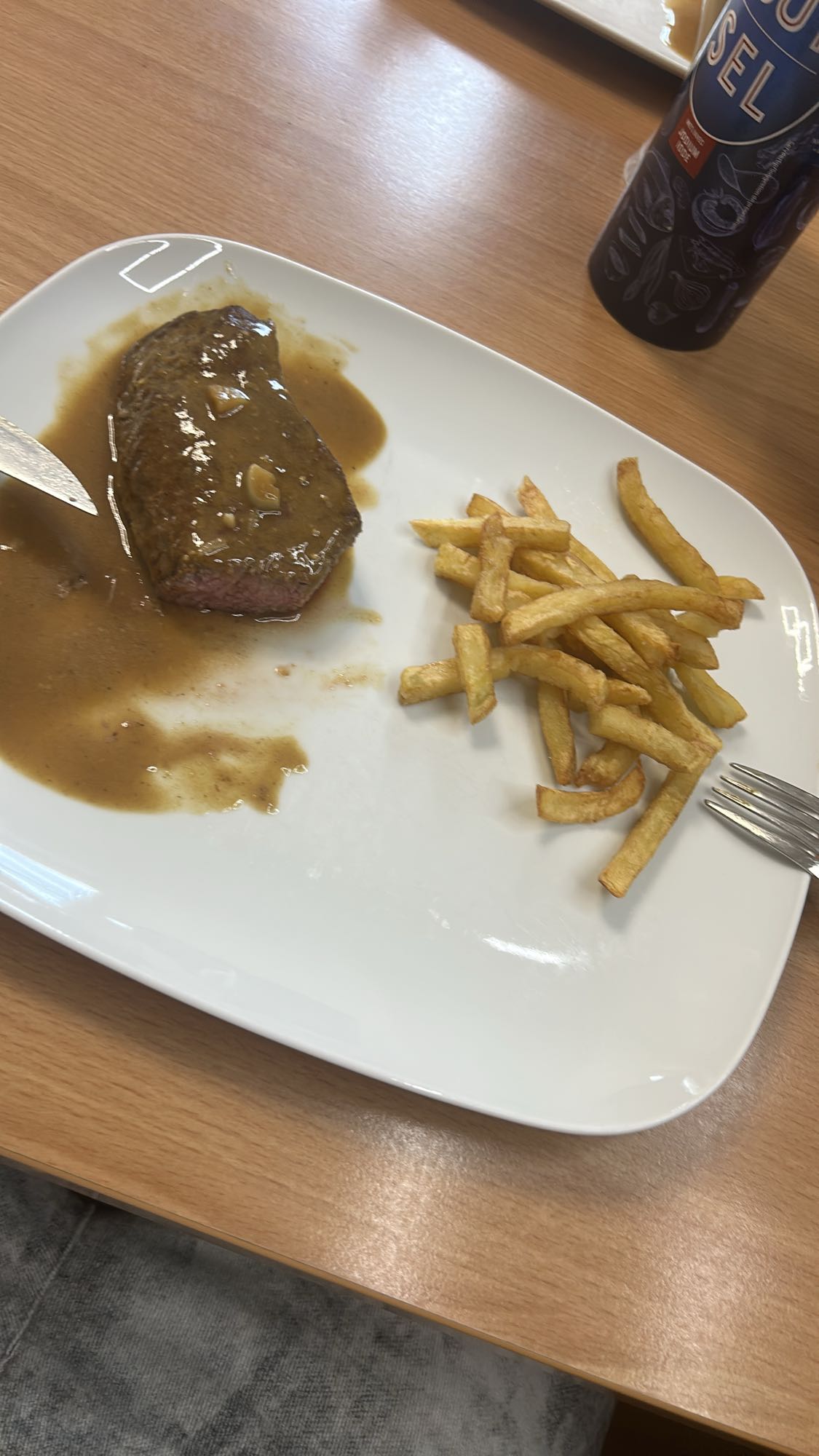 Steak mit Pommes
