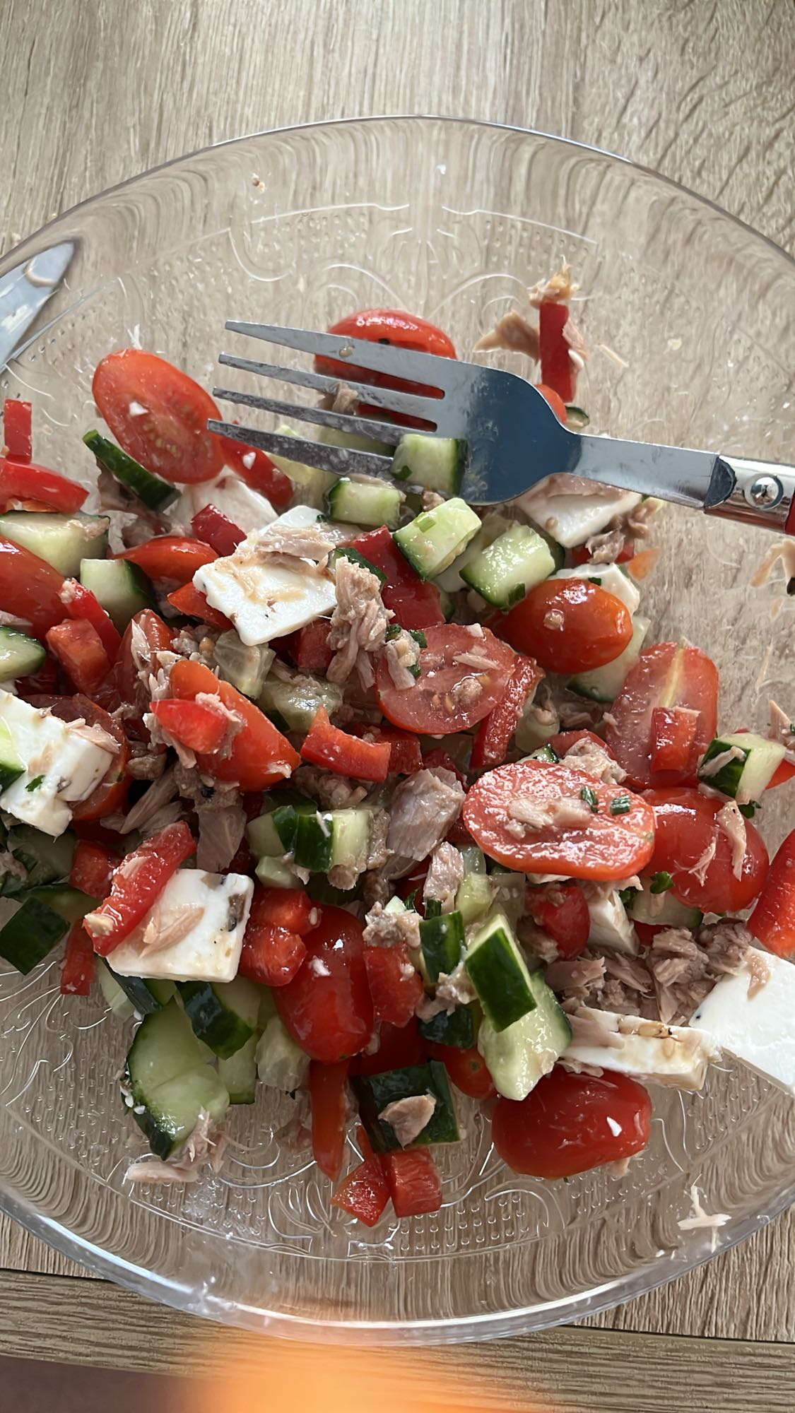 Salade au thon frais