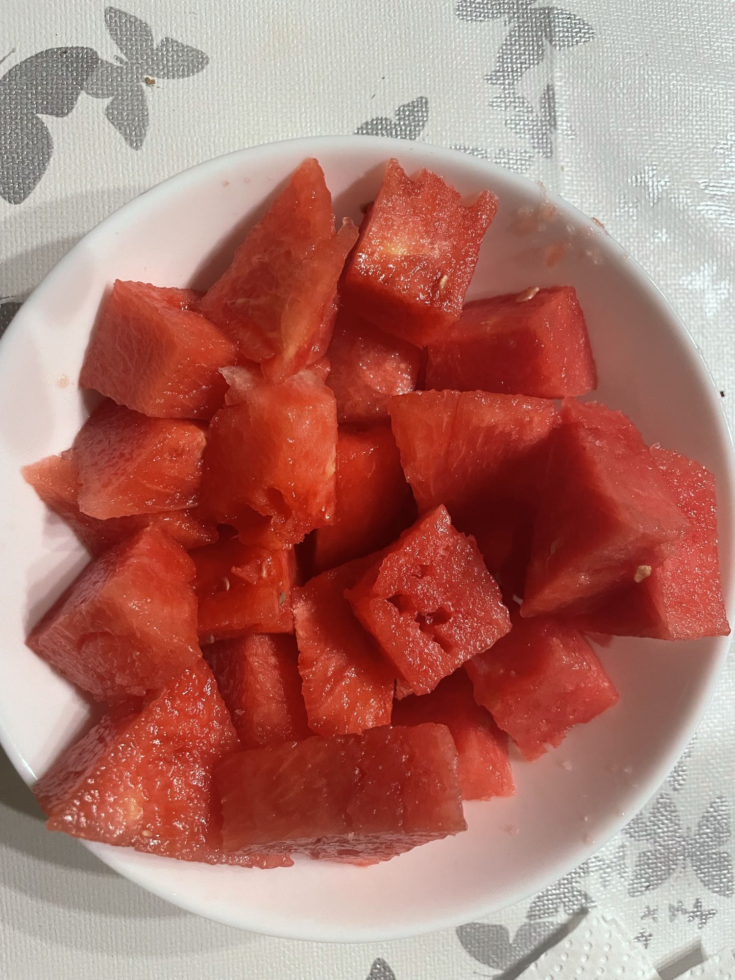 Wassermelonenwürfel