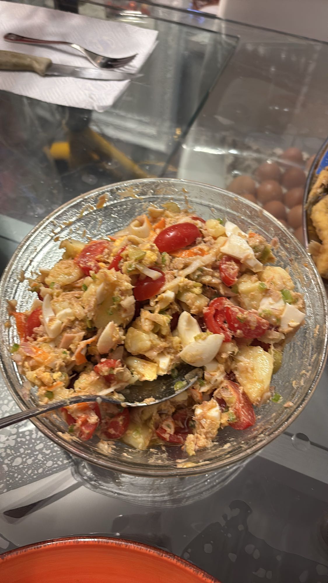 ensalada de atún variada