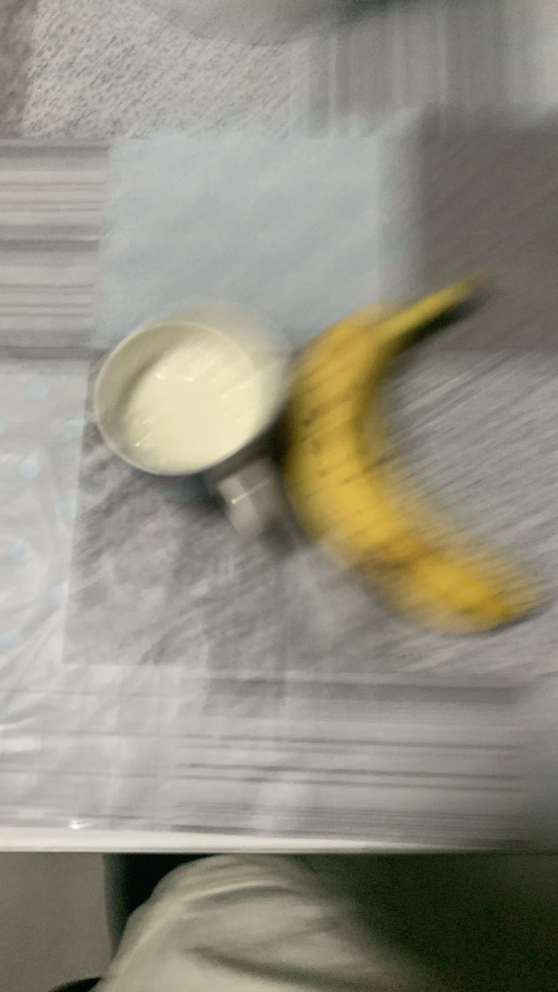 Banana with milk