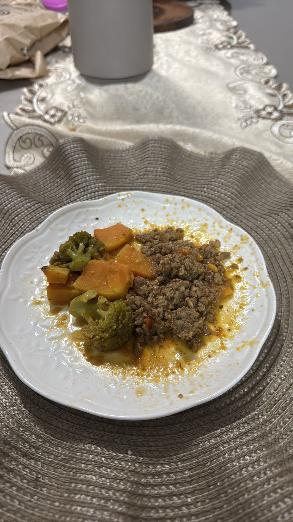 Carne moída com legumes