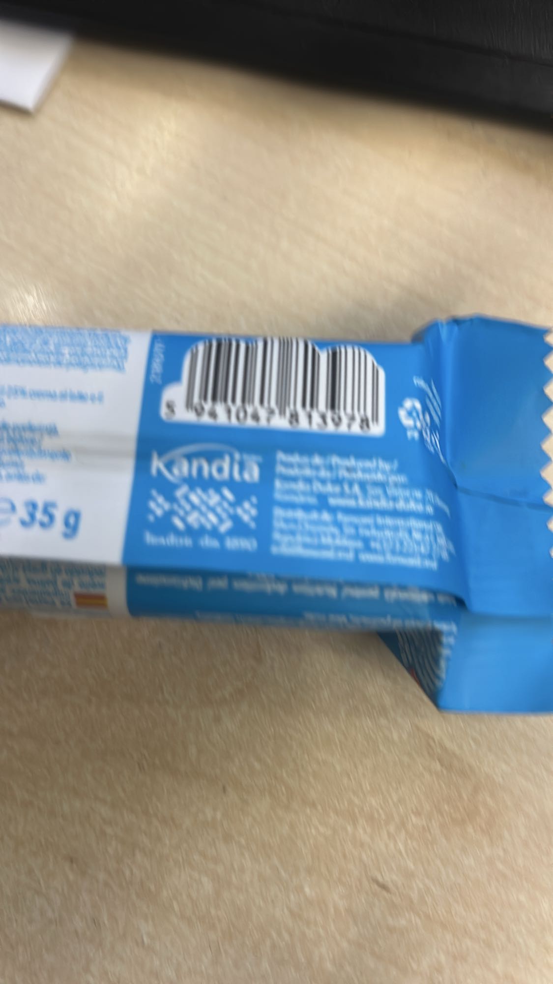 Kandia milk chocolate bar
