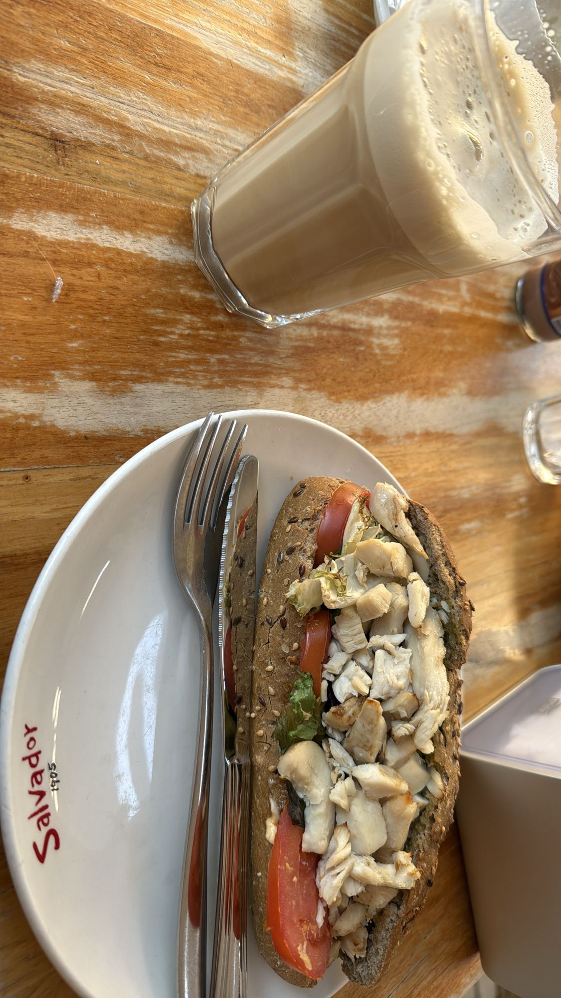 Sándwich de pollo integral