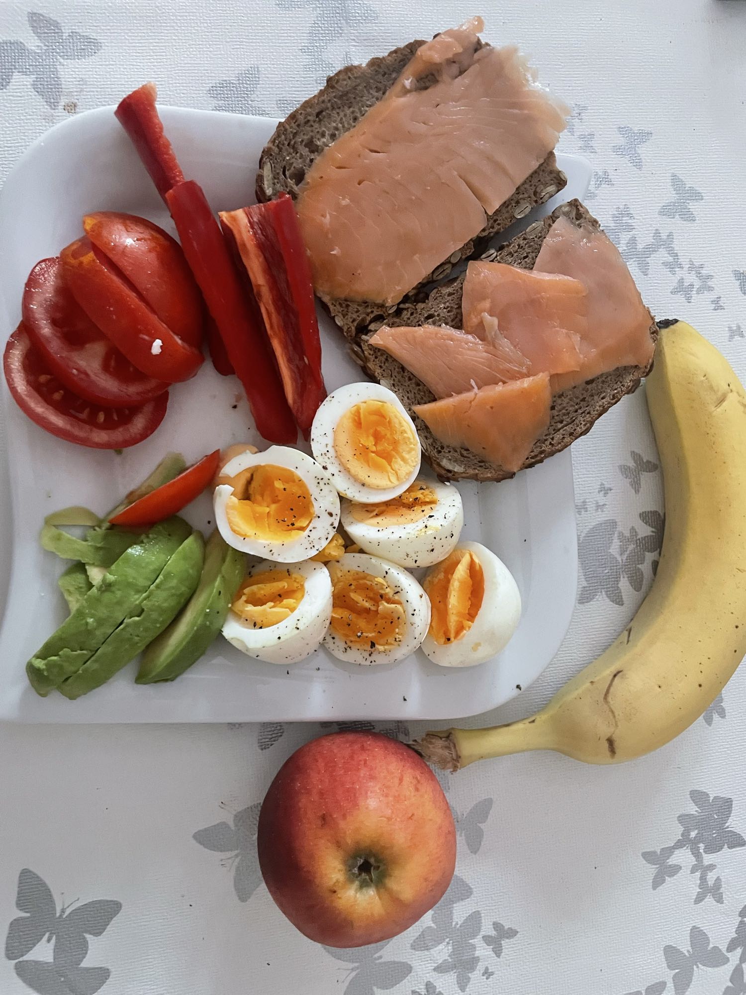 Gezond ontbijt met zalm