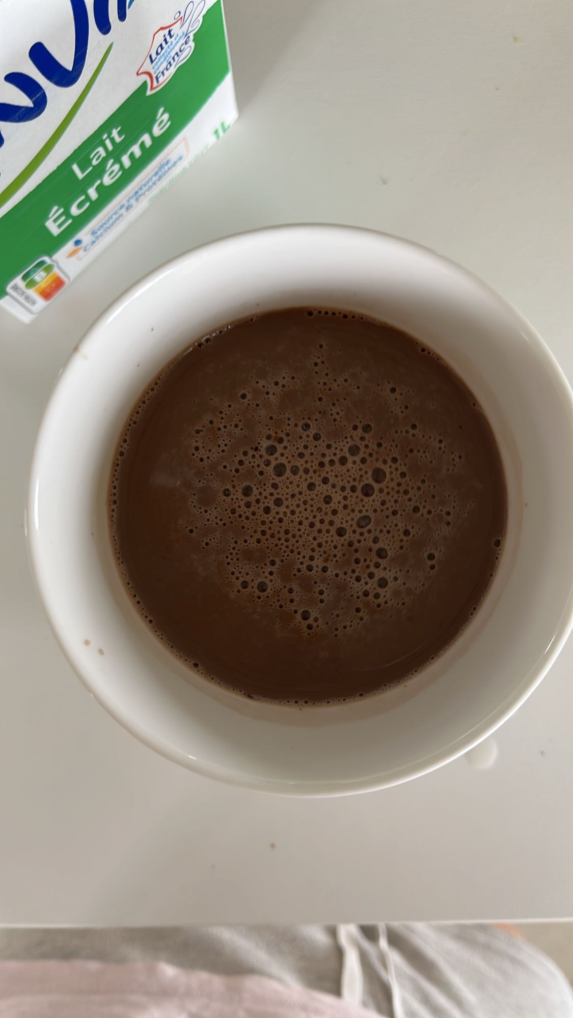 chocolat chaud léger
