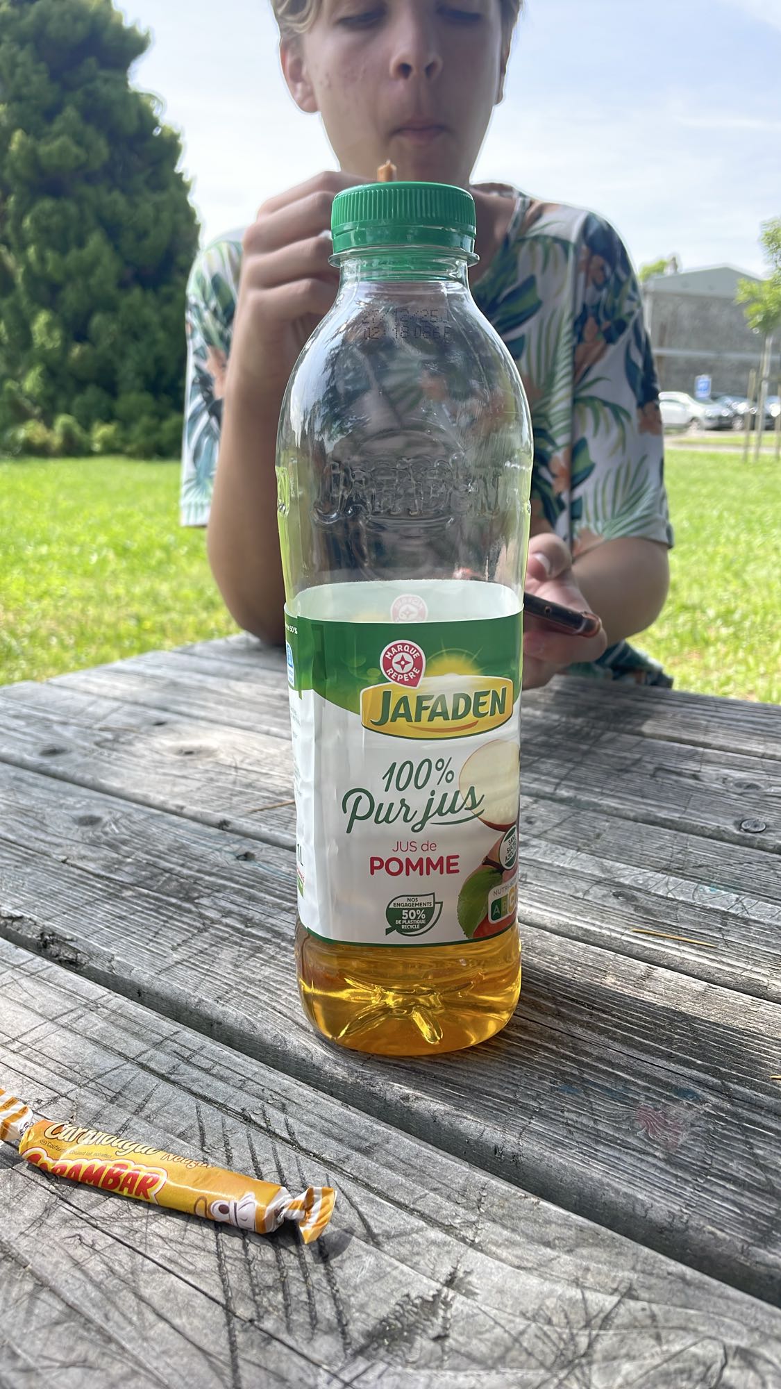 Jus de pomme et caramel