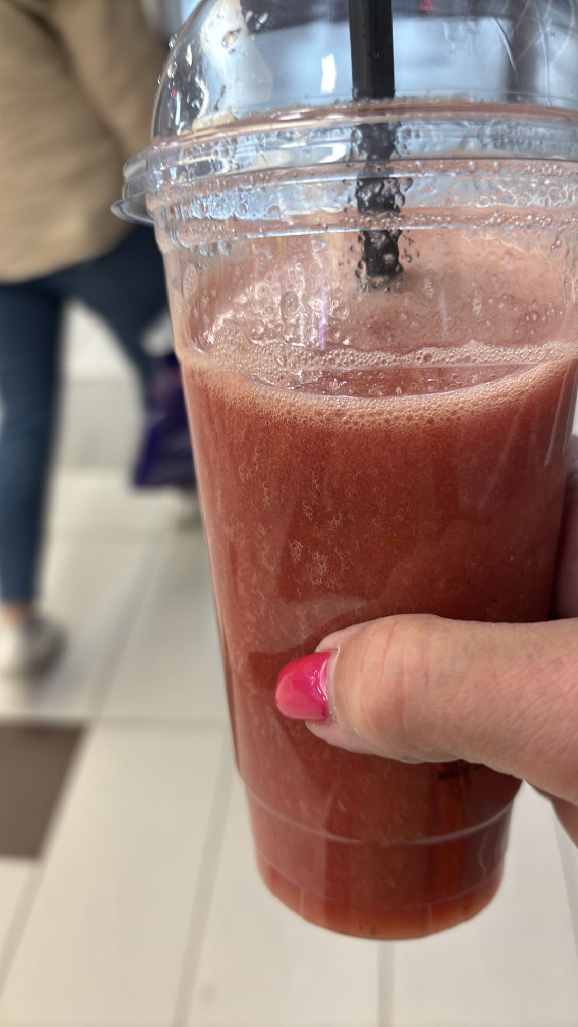 Roter Fruchtsmoothie