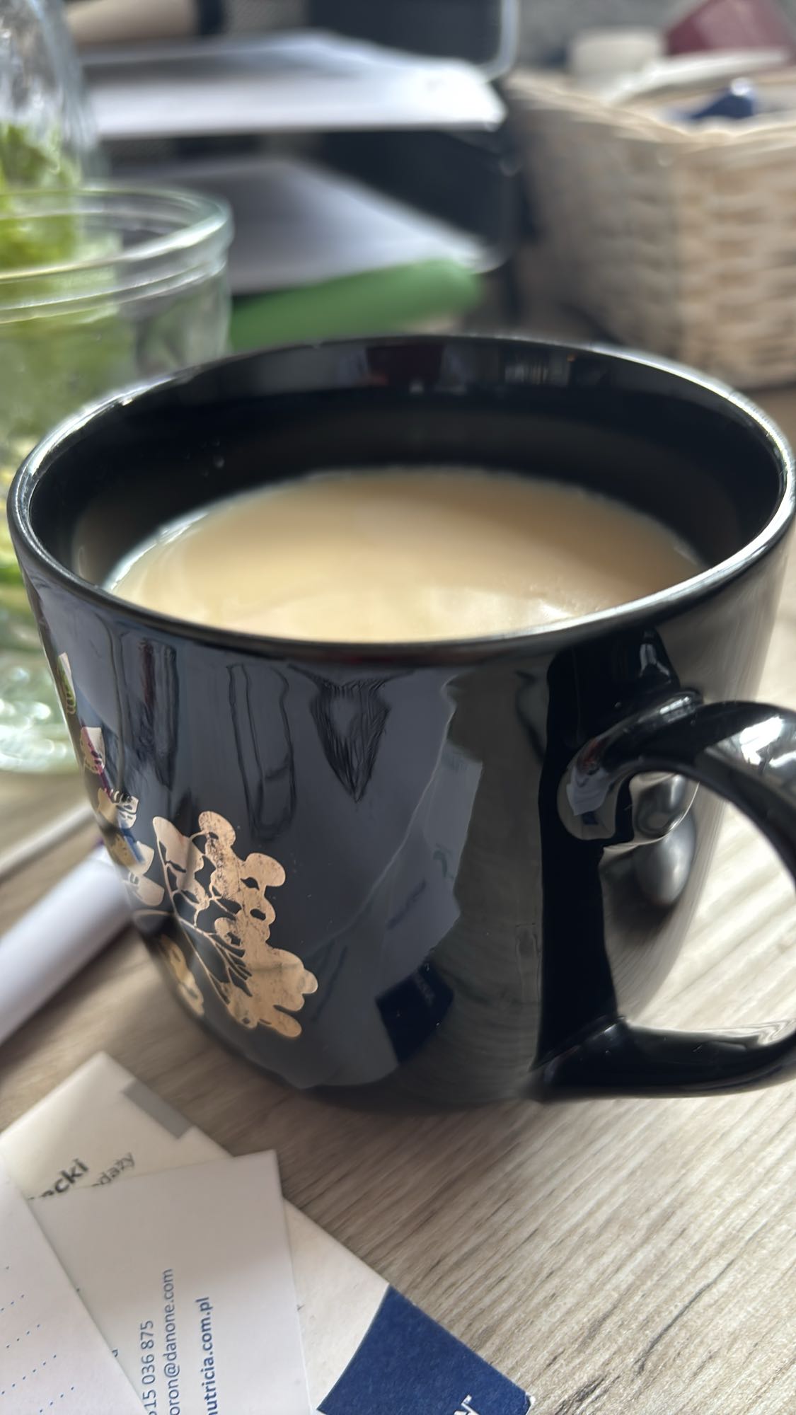 kawa z mlekiem