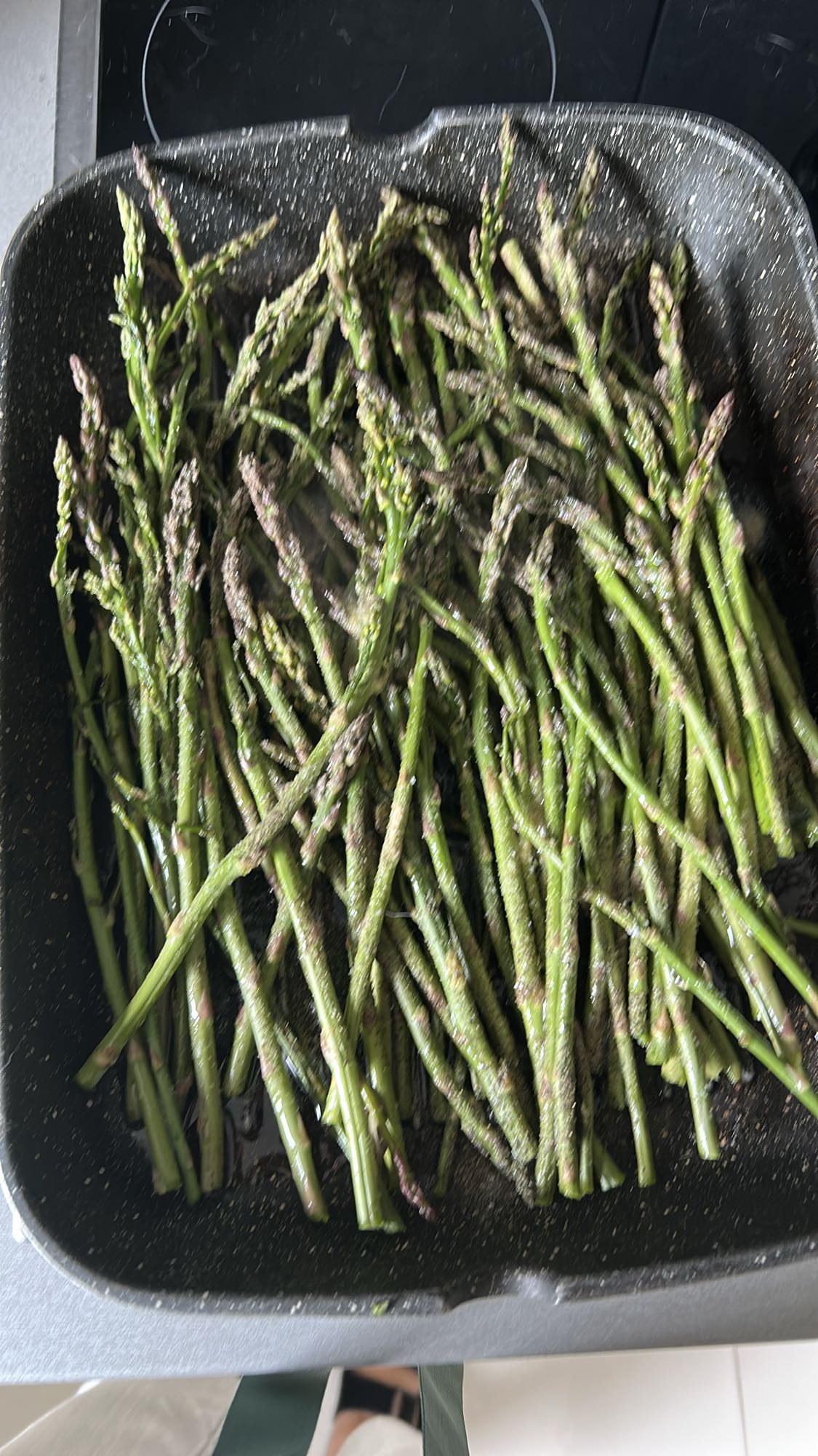 Grillowana zielona szparagi