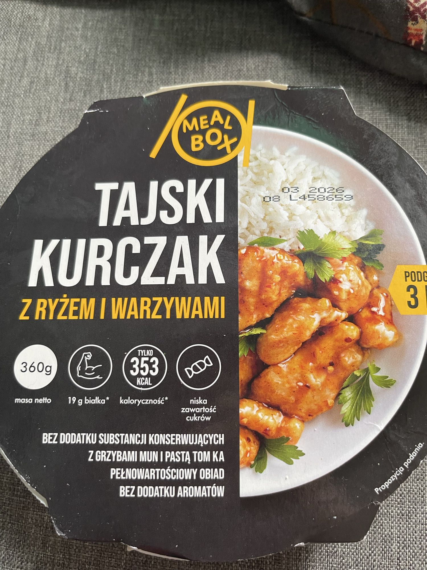 Tajski kurczak z ryżem