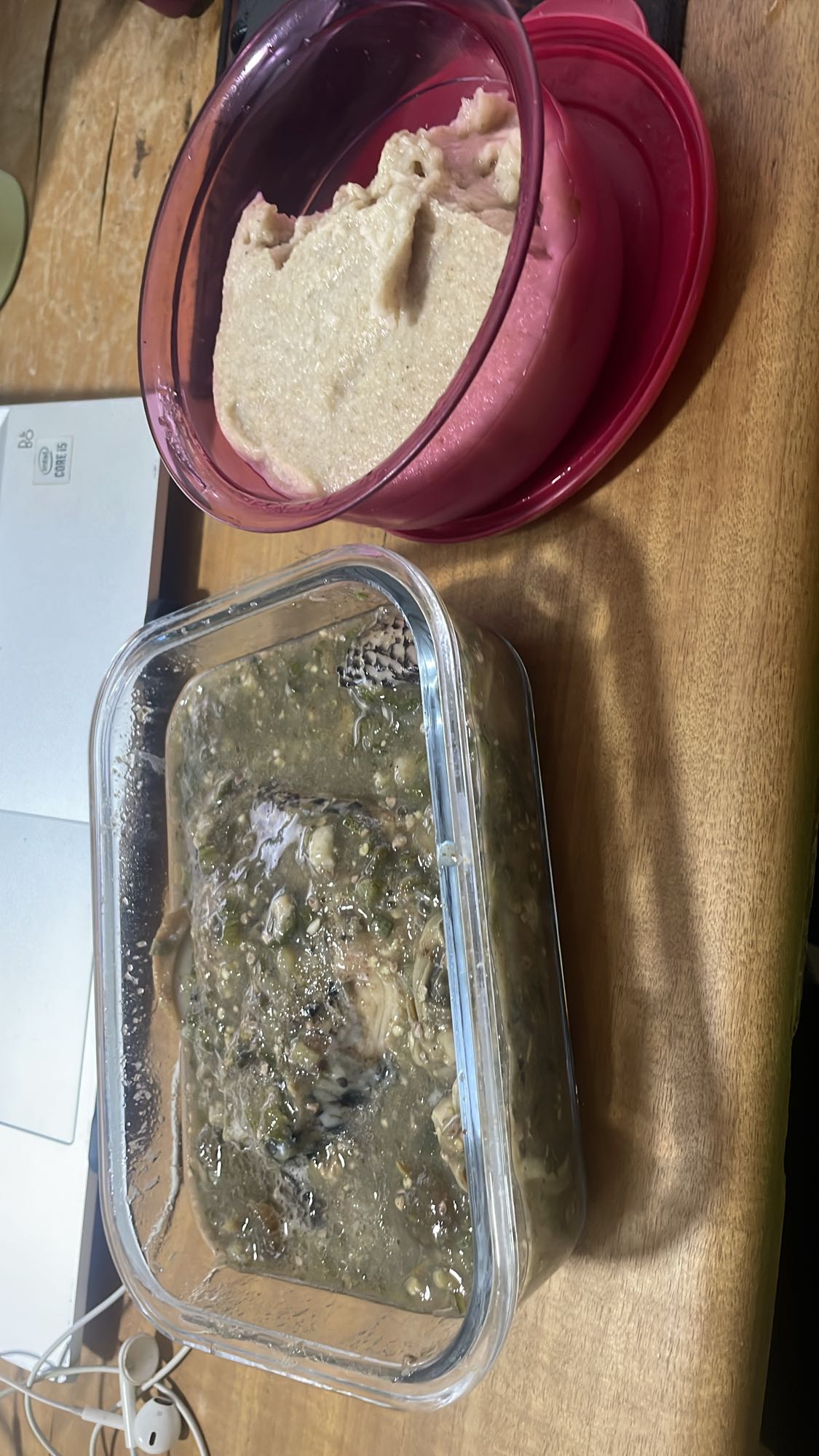 Okra with oat swallow