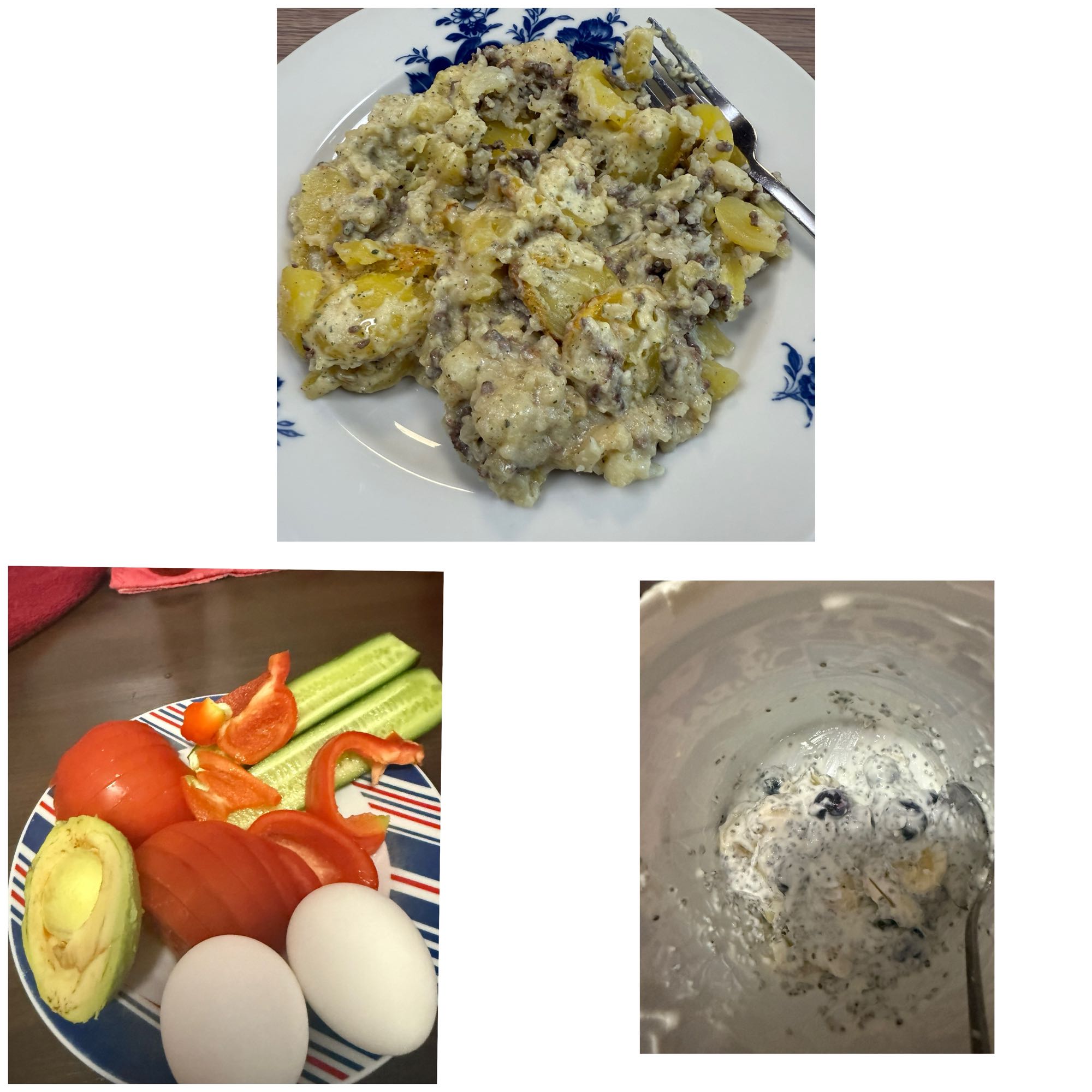 Aardappel ei salade & groente