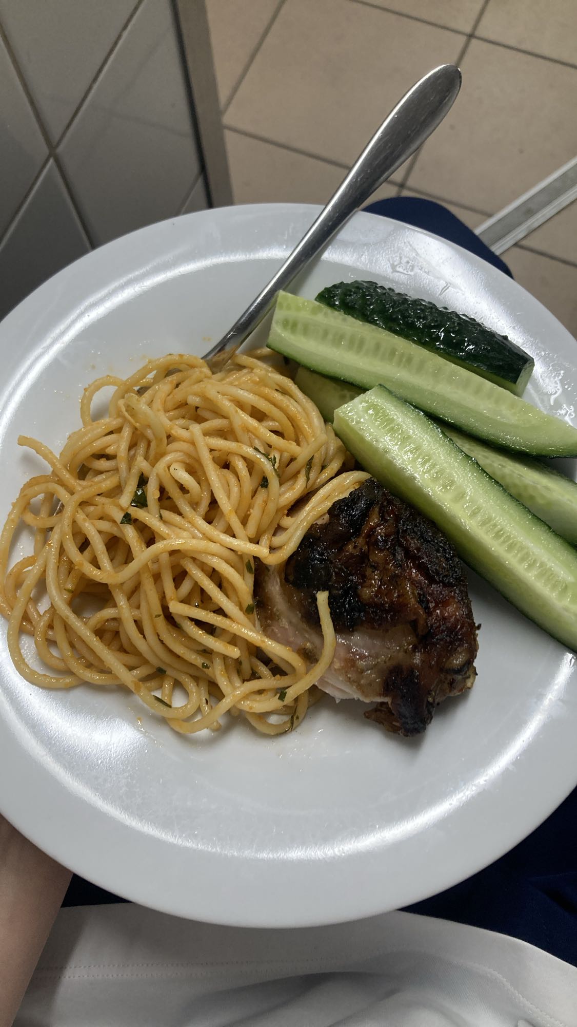 Spaghetti Chicken Plate
